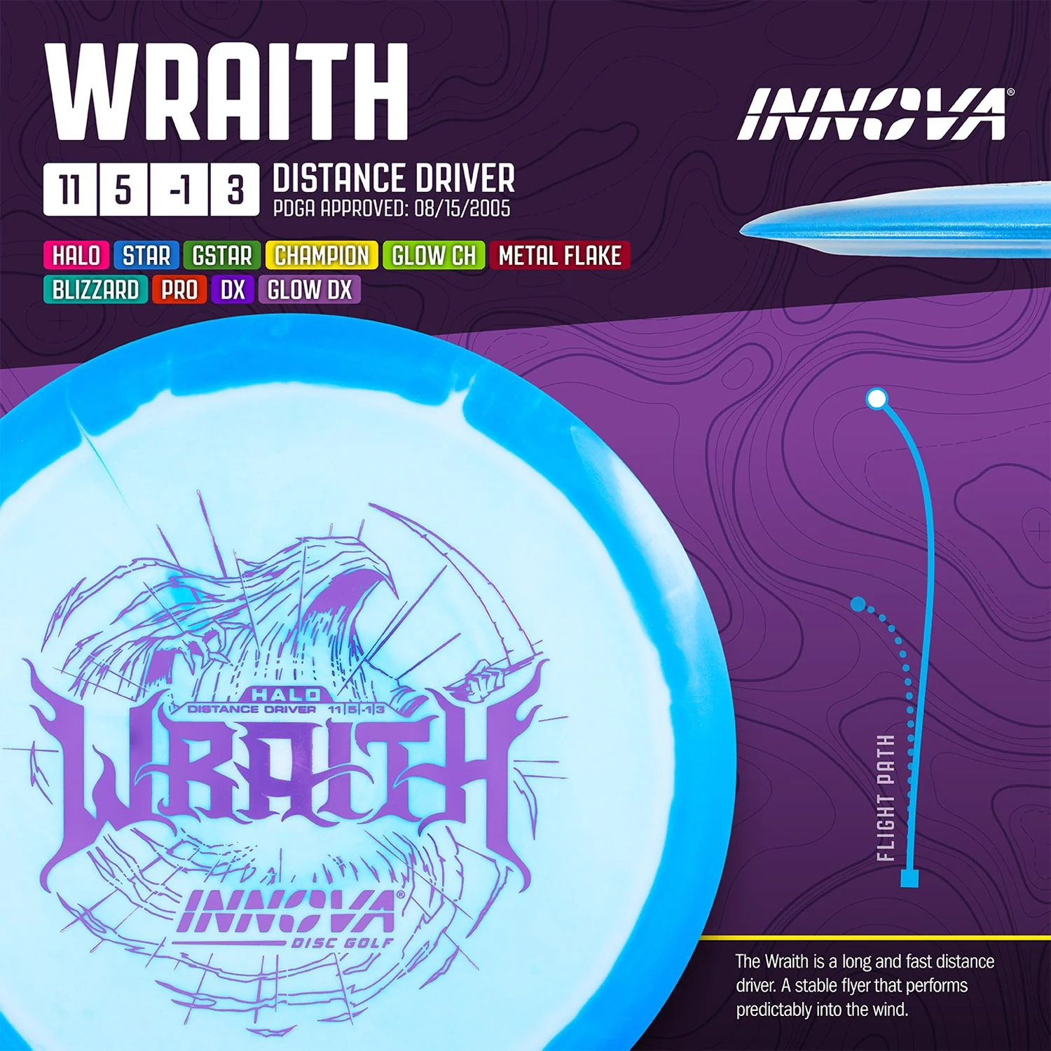 Innova Disc Golf Champion Wraith Distance Driver 11/5/-1/3 - Choose Exact Disc - Image 5