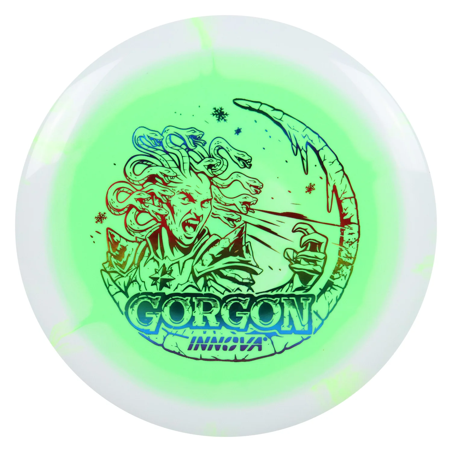 Innova Disc Golf Holiday Halo Star Gorgon w/ Free Luster Snowflake Mini - Choose Exact Disc - Image 6