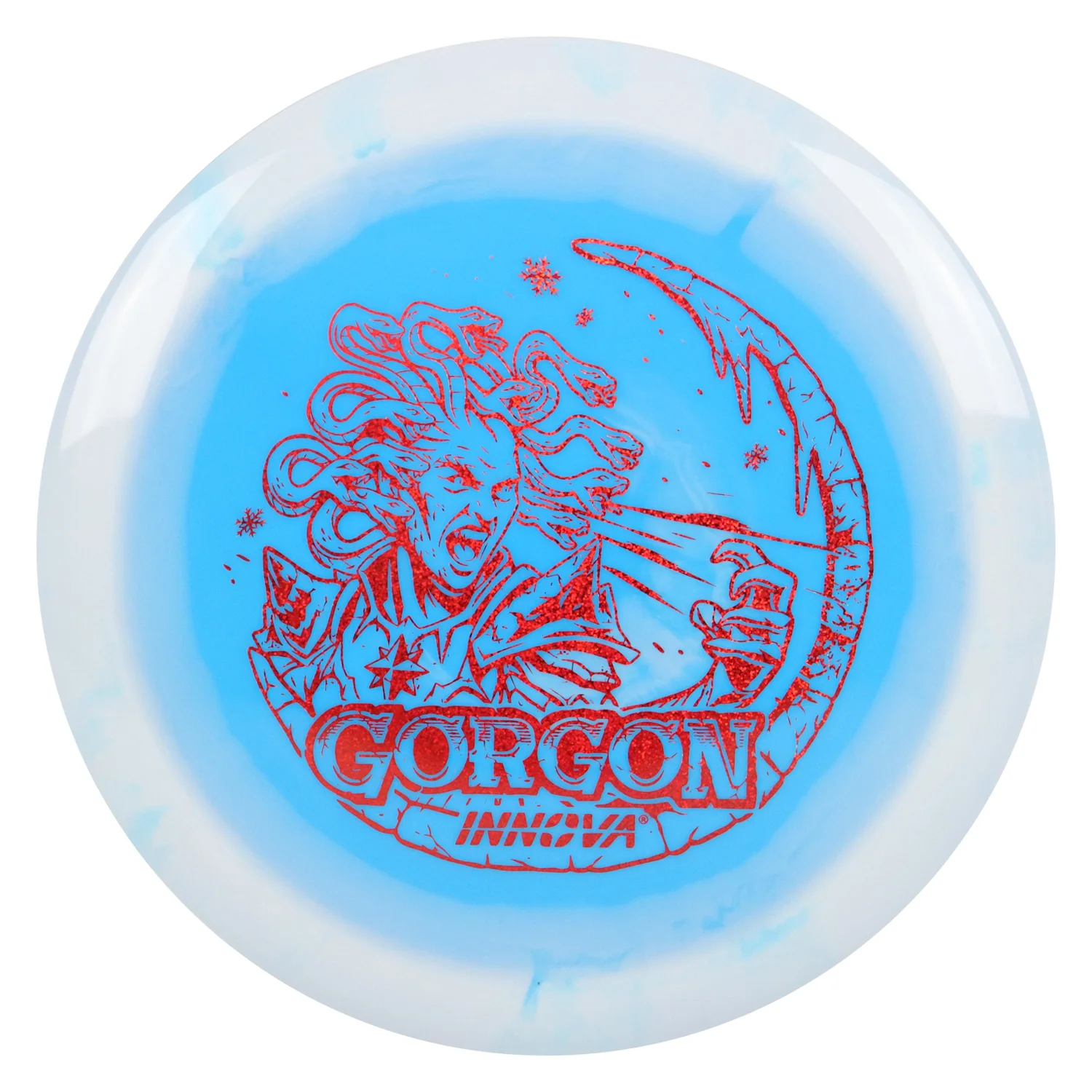 Innova Disc Golf Holiday Halo Star Gorgon w/ Free Luster Snowflake Mini - Choose Exact Disc - Image 7