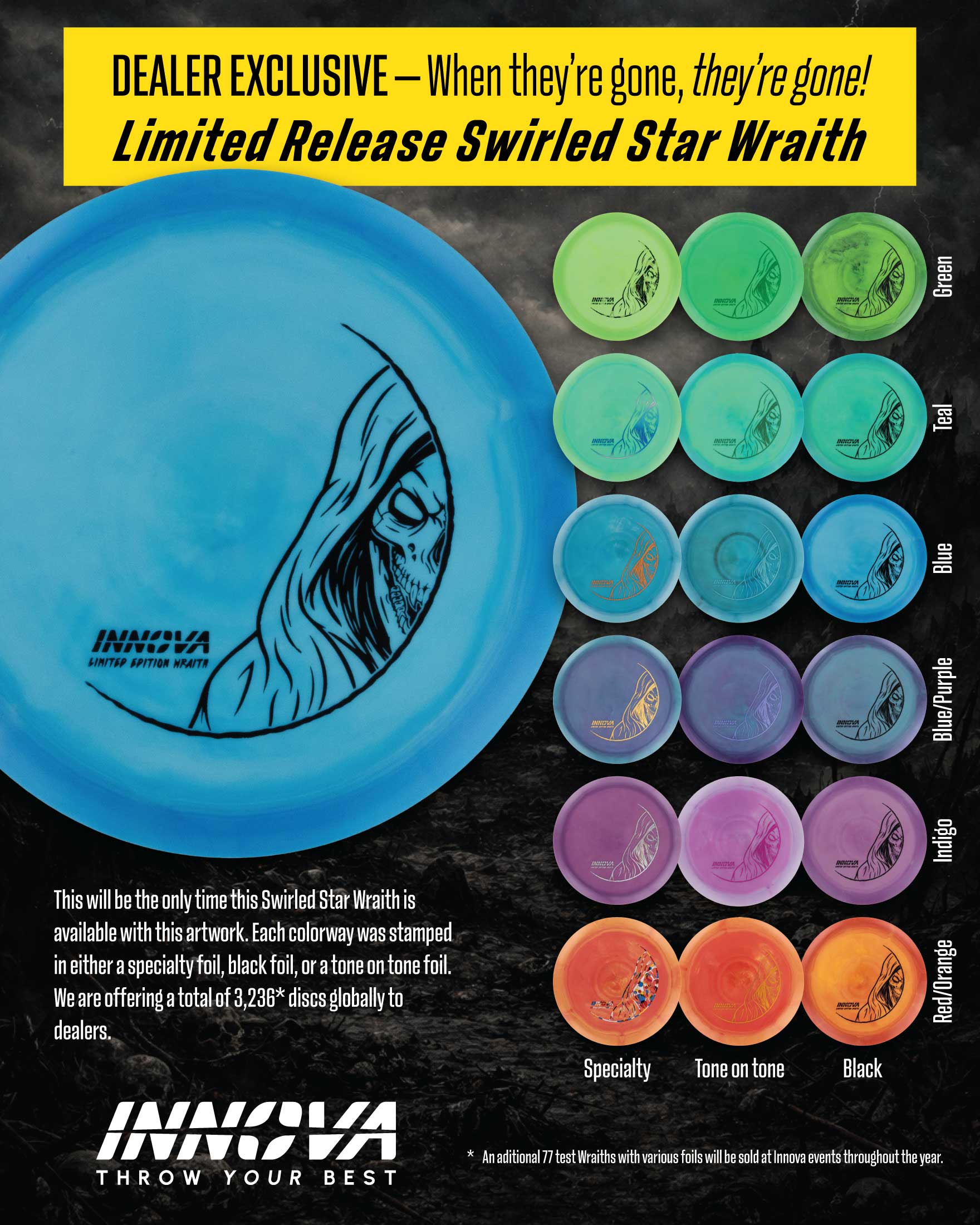 Innova Disc Golf Swirled Star Wraith 2026 LE Distance Driver - Choose Exact Disc - Image 2