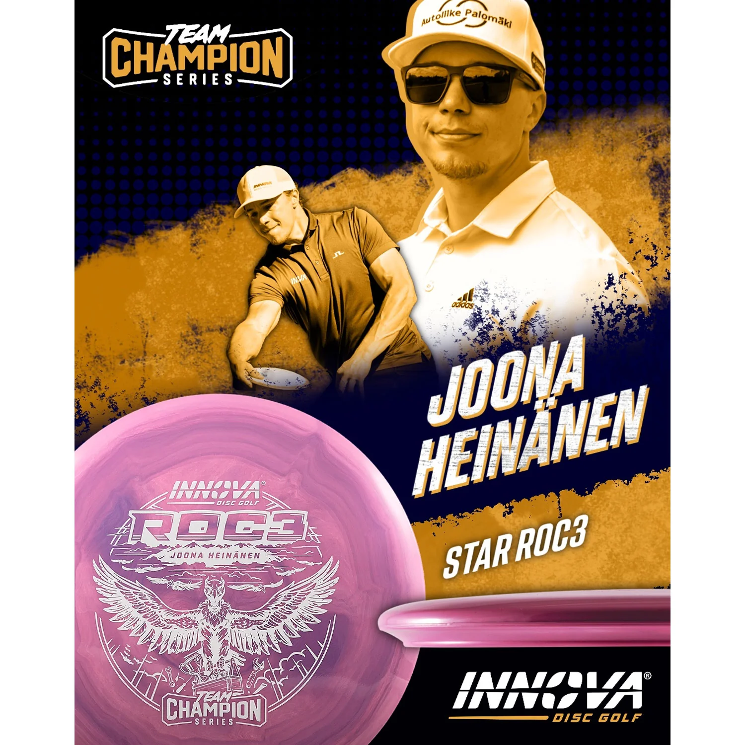 Innova Disc Golf Team Champion Series Joona Heinanen Roc3 5/4/0/3 - Choose Exact Disc - Image 5