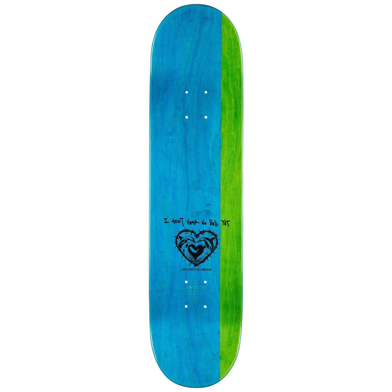 Jacuzzi Skateboard Deck Caswell Berry KO Yellow 8.25" x 32" - Image 2