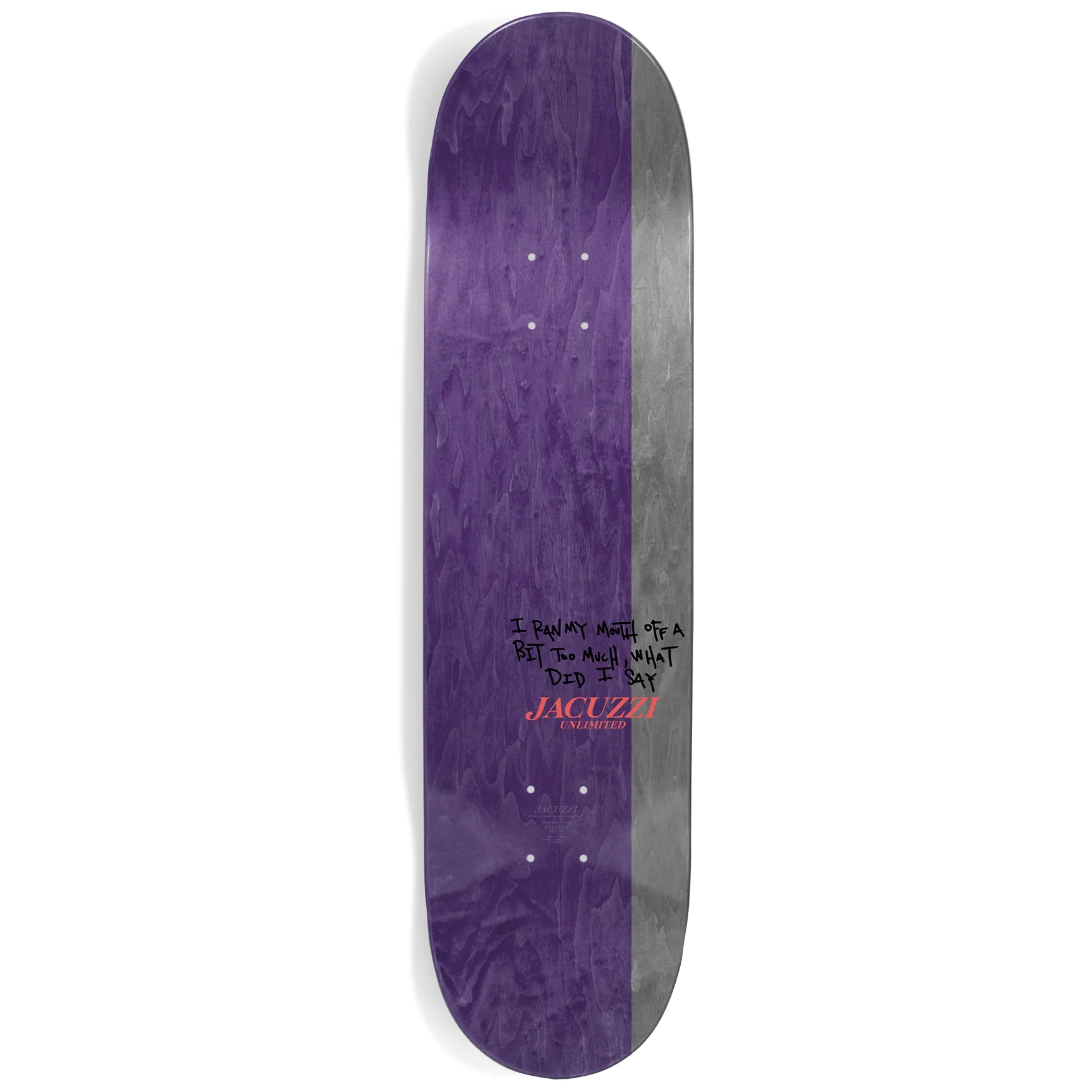 Jacuzzi Skateboard Deck Dilo Mummy 8.5" x 32.2" - Image 2