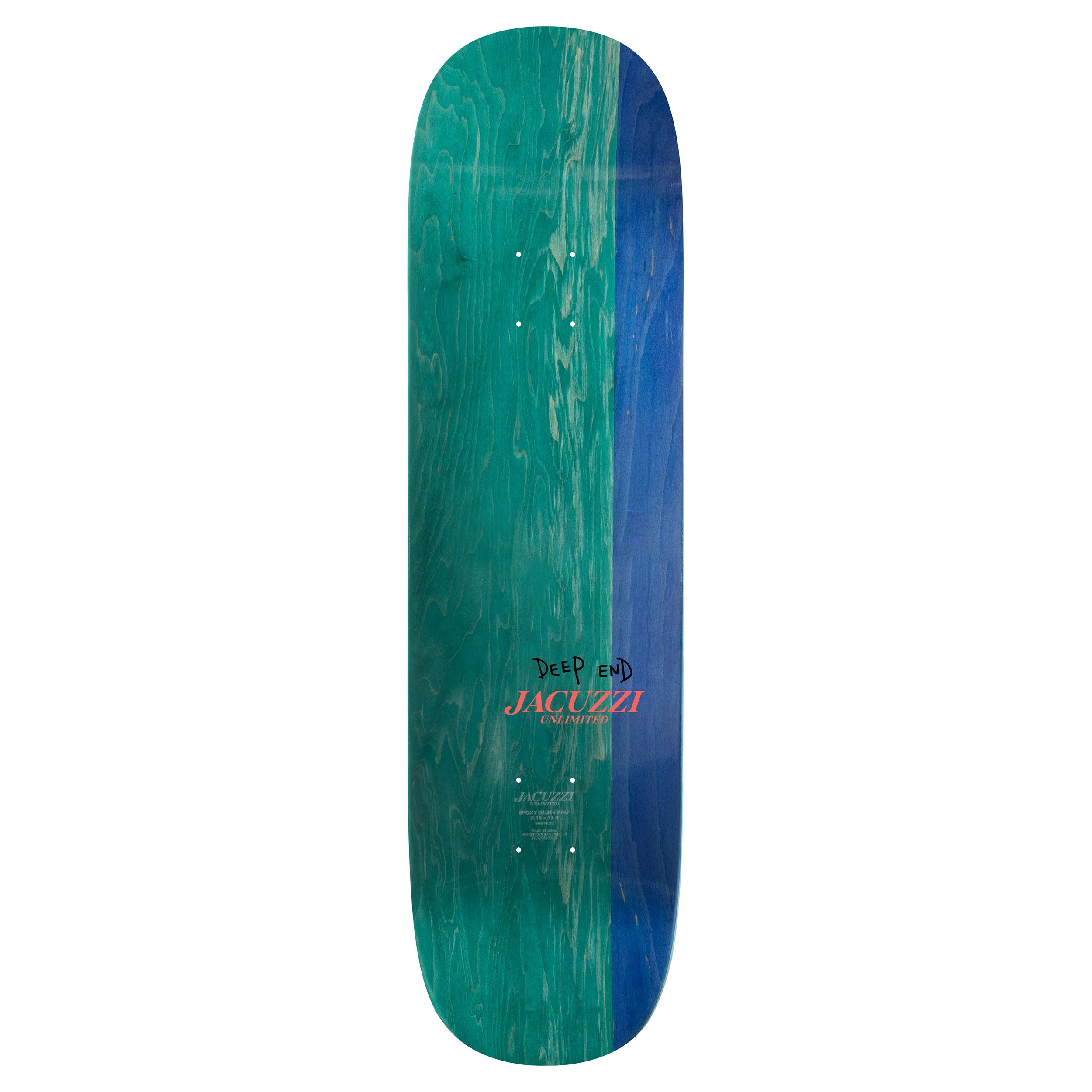 Jacuzzi Skateboard Deck Jake Yanko High Dive 8.75" x 31.95" - Image 2