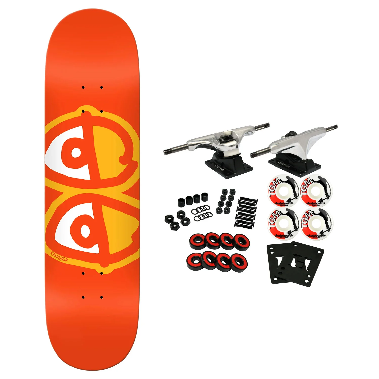Krooked Skateboard Complete Team Eyes 8.25" x 32"