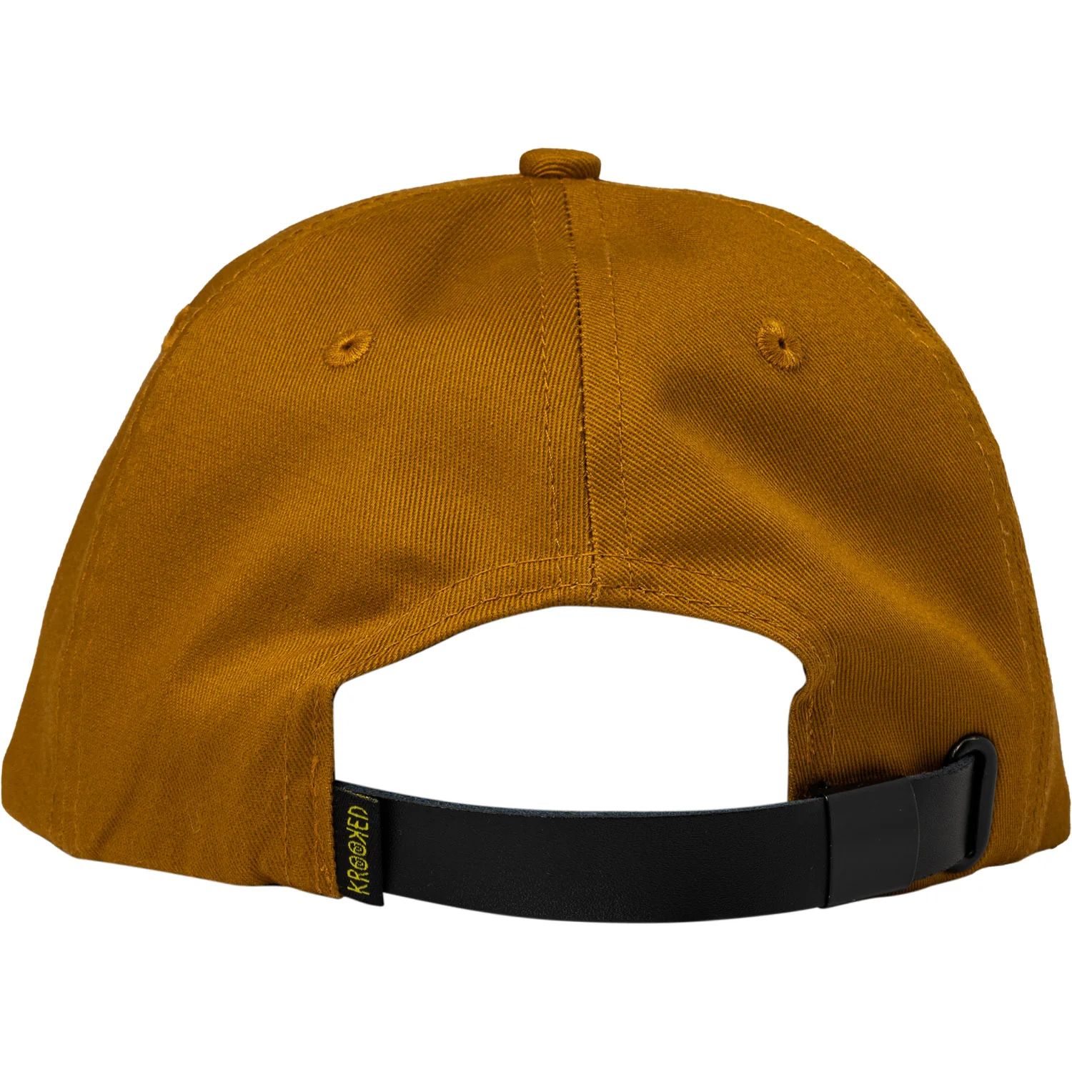 Krooked Skateboards Hat Eyes Strapback Tan/Gold Yellow - Image 2