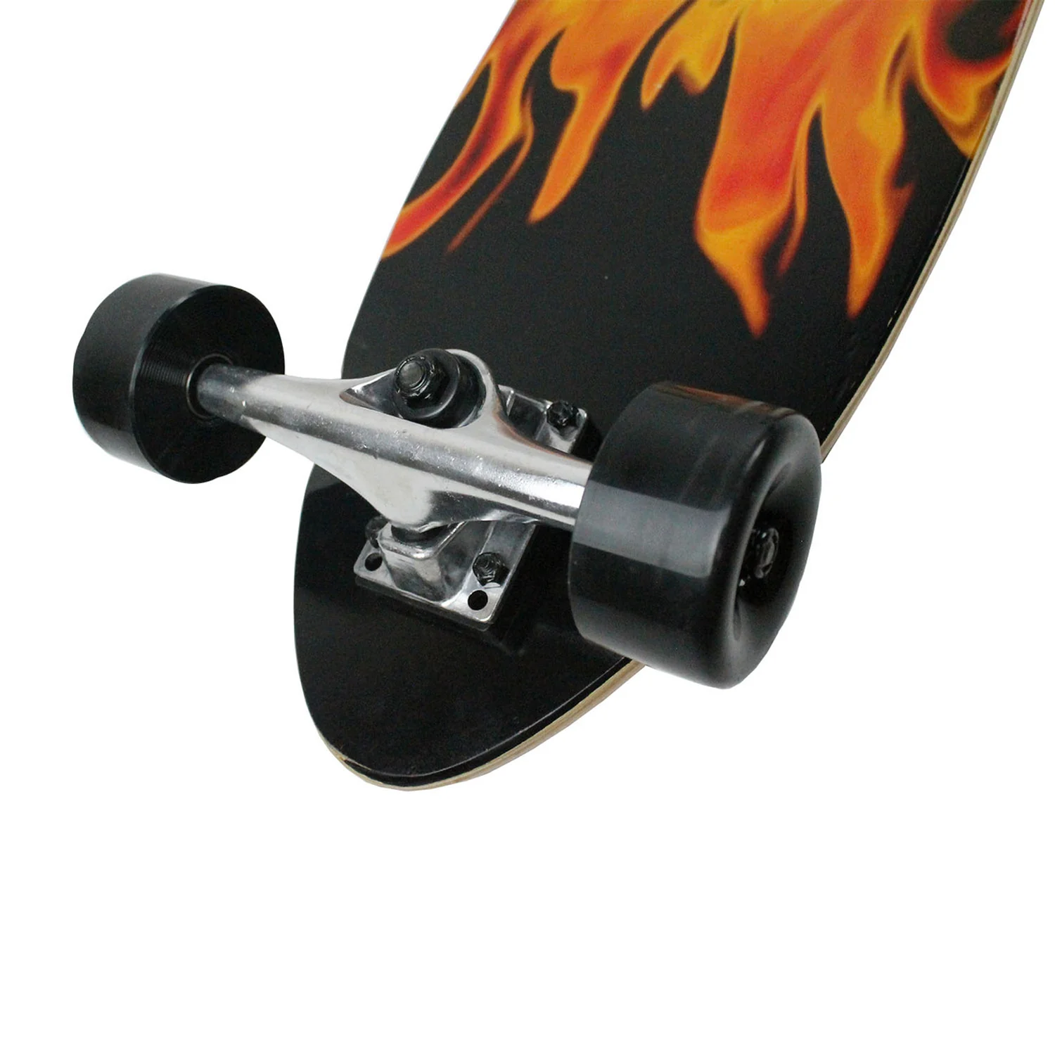 Krown Longboard Complete Pintail Red Flame - Image 3