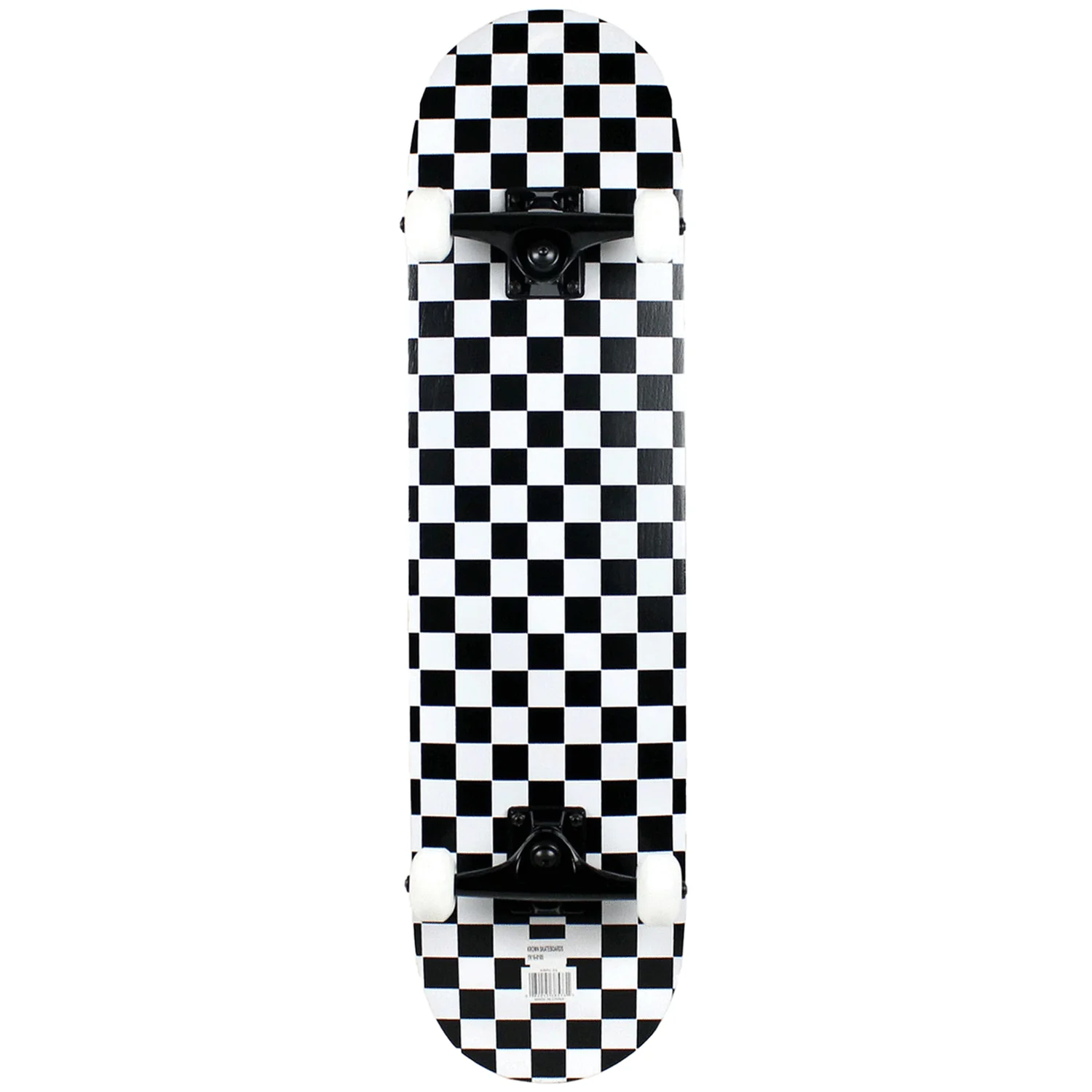Krown Rookie Complete Black/White Checker 7.5" - Image 2