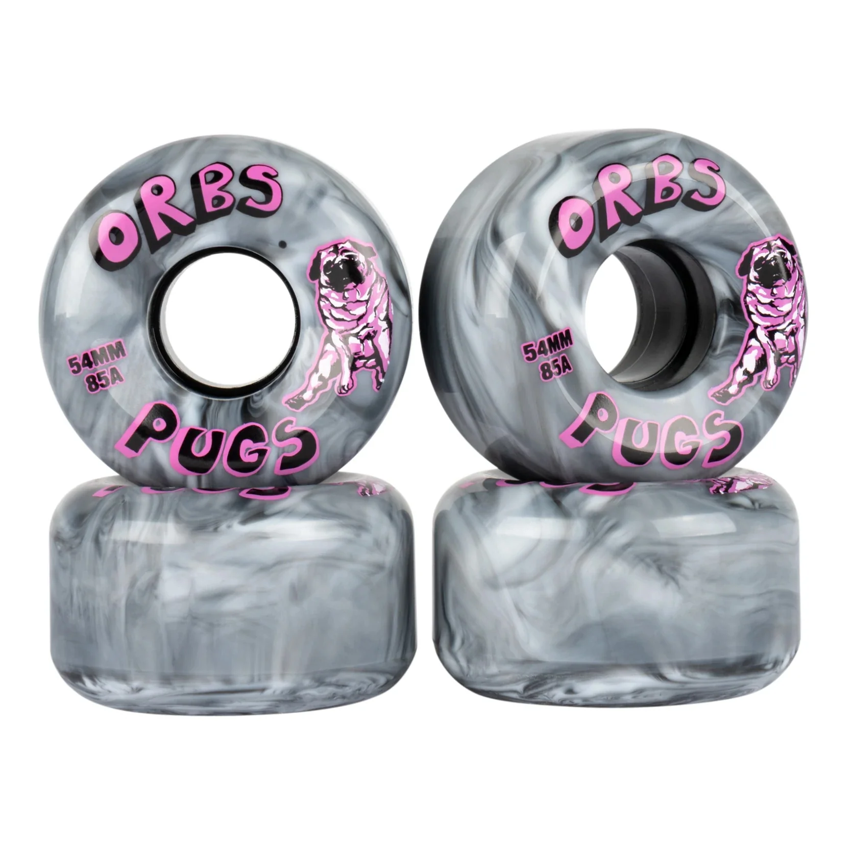 Krux Skateboard Trucks DLK Raw 8.5" Welcome 54mm 85A Orbs, Bones Reds Bearings - Image 3