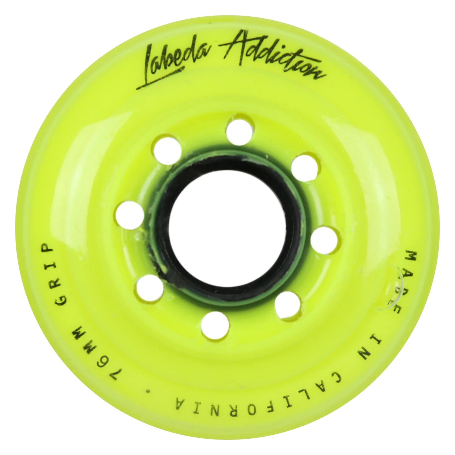 Labeda Roller Hockey Wheels - Addiction 76/80 HiLo 76A Yellow (8-Pack) - Image 2