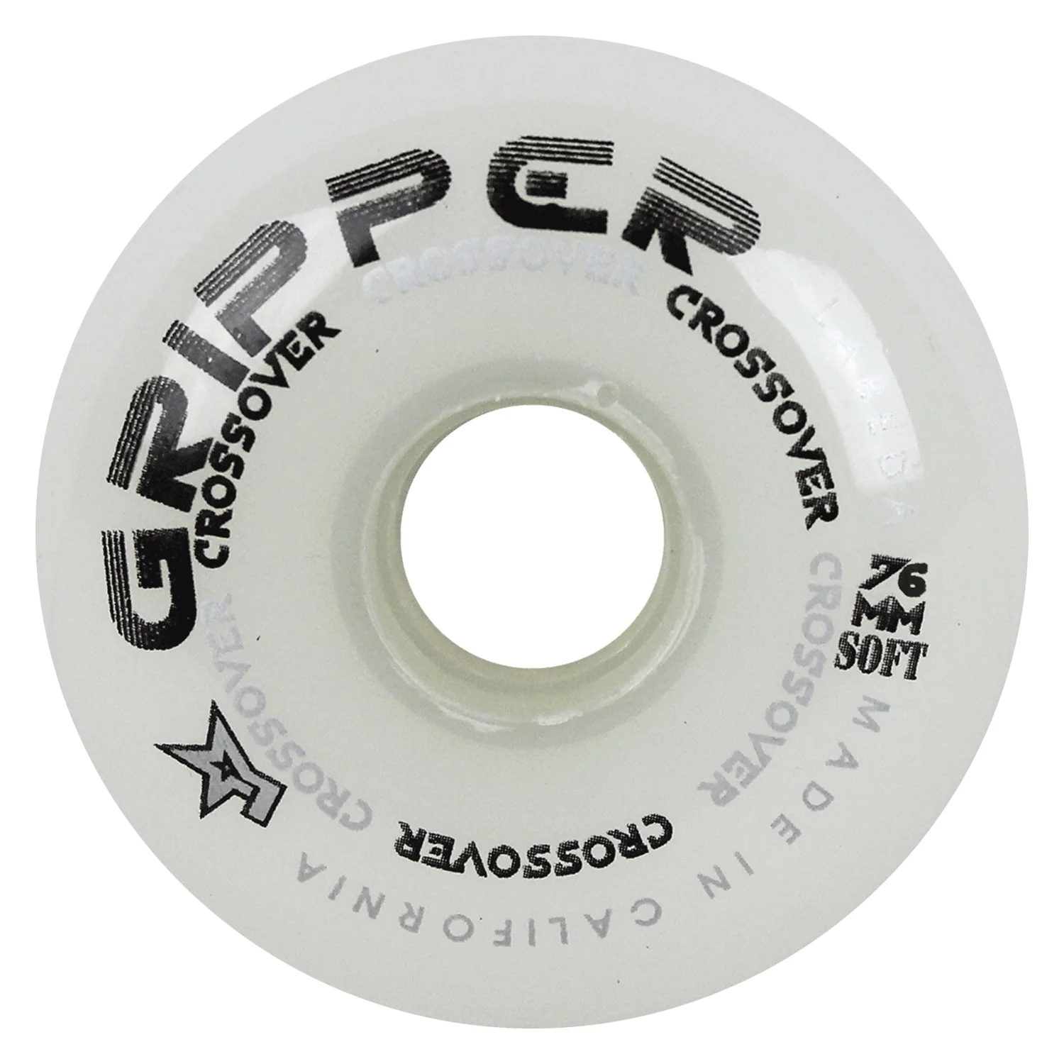 Labeda Roller Hockey Wheels - Gripper Crossover 76mm 76A White (4-Pack) - Image 2