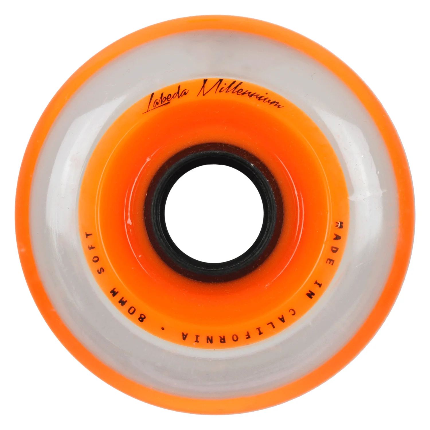 Labeda Roller Hockey Wheels - Millennium Gripper 80mm 76A Orange (8-Pack) - Image 2