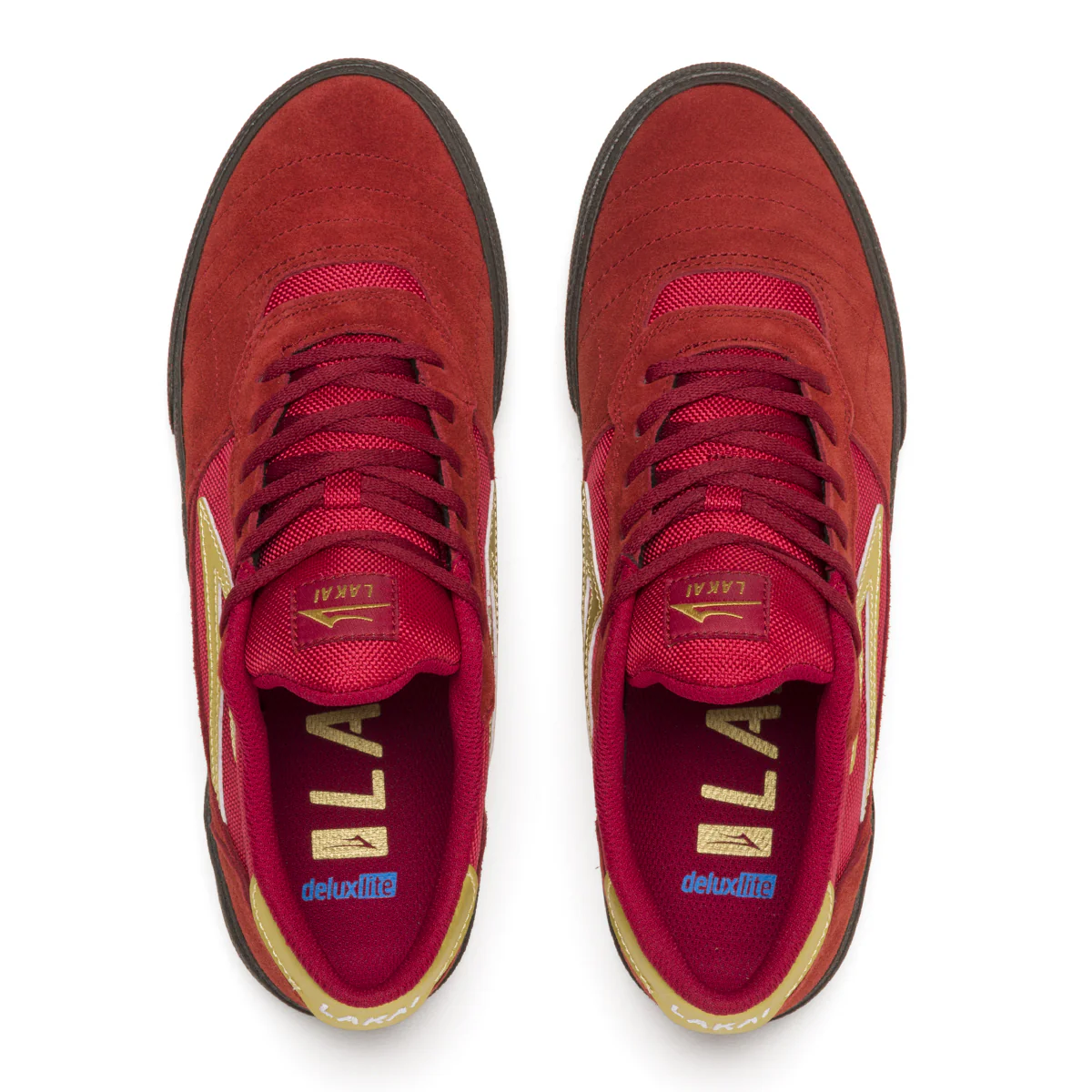 Lakai Shoes Cambridge Red/Gum Suede Mens - Image 3