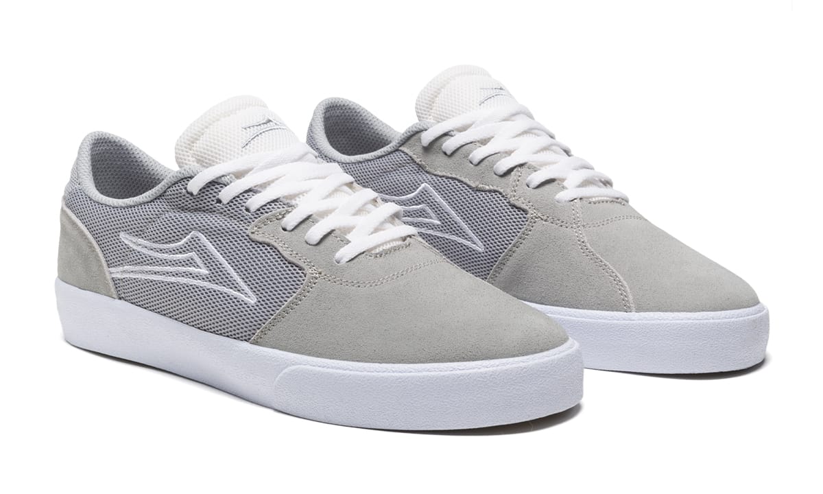 Lakai Skateboard Shoes Cardiff Light Grey Suede - Image 2