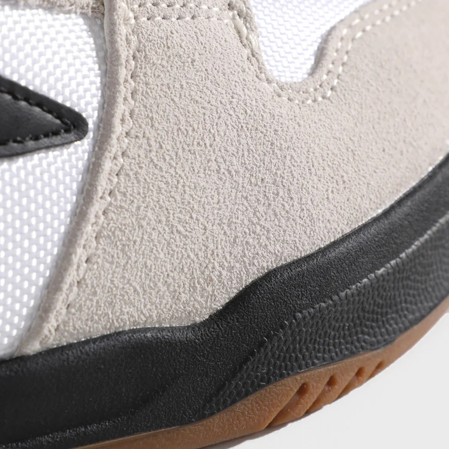 Lakai Skateboard Shoes Telford Low White Suede Cordura Black - Image 5