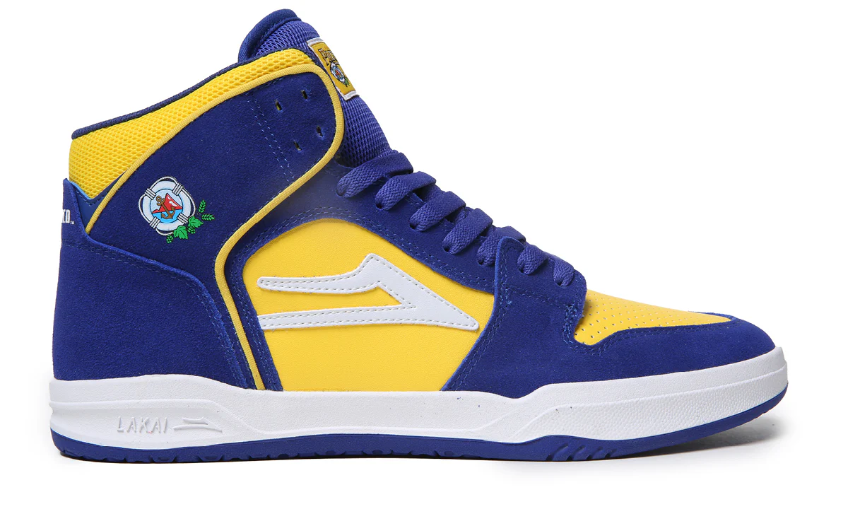 Lakai Skateboard Shoes Telford X Pacifico Blue/Yellow Suede