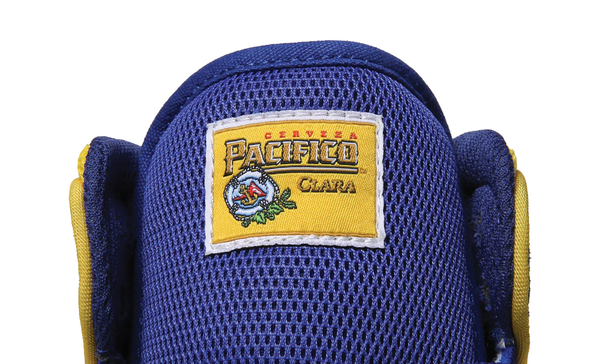 Lakai Skateboard Shoes Telford X Pacifico Blue/Yellow Suede - Image 3