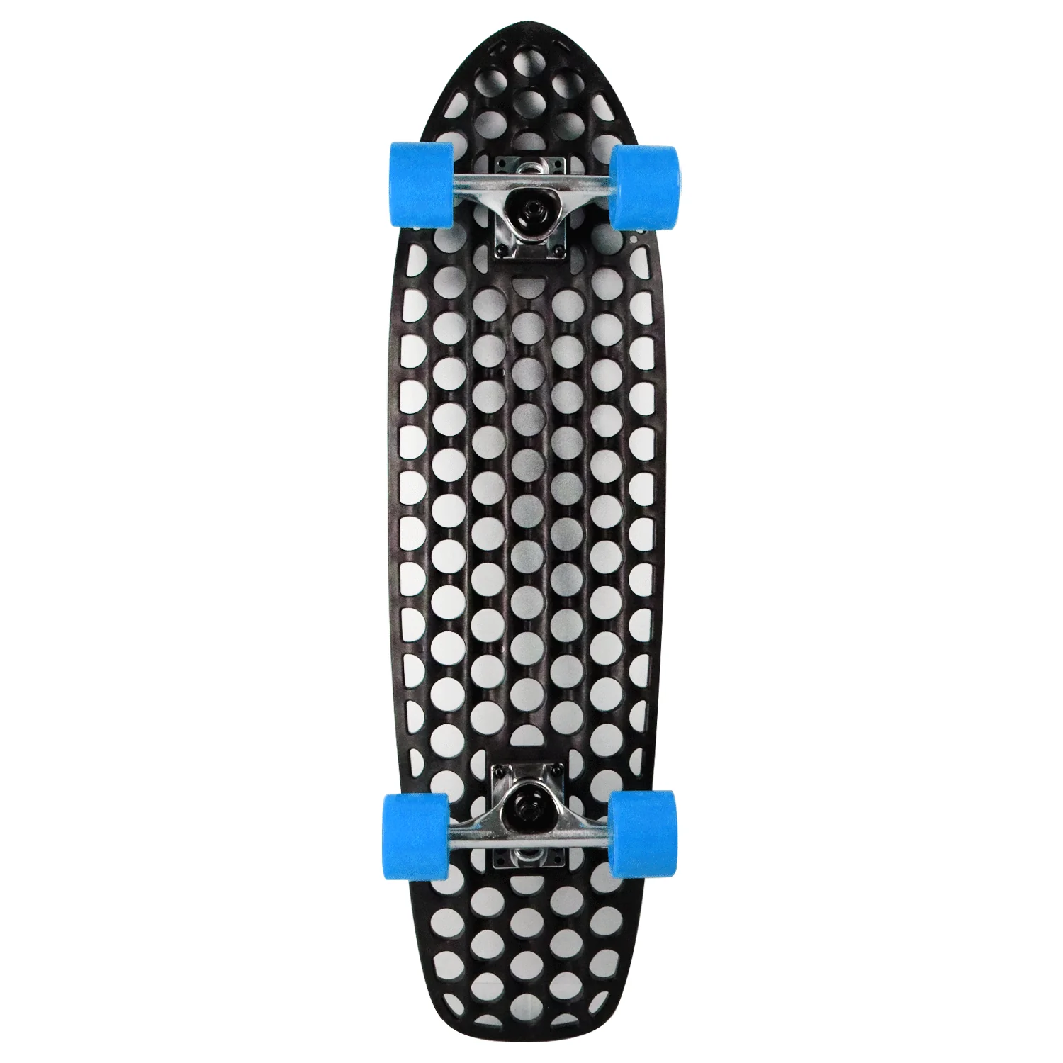 Lander Recycled Skateboard Cruiser Complete Rodeo 8.0" with 59mm Blue Wheels - Image 2