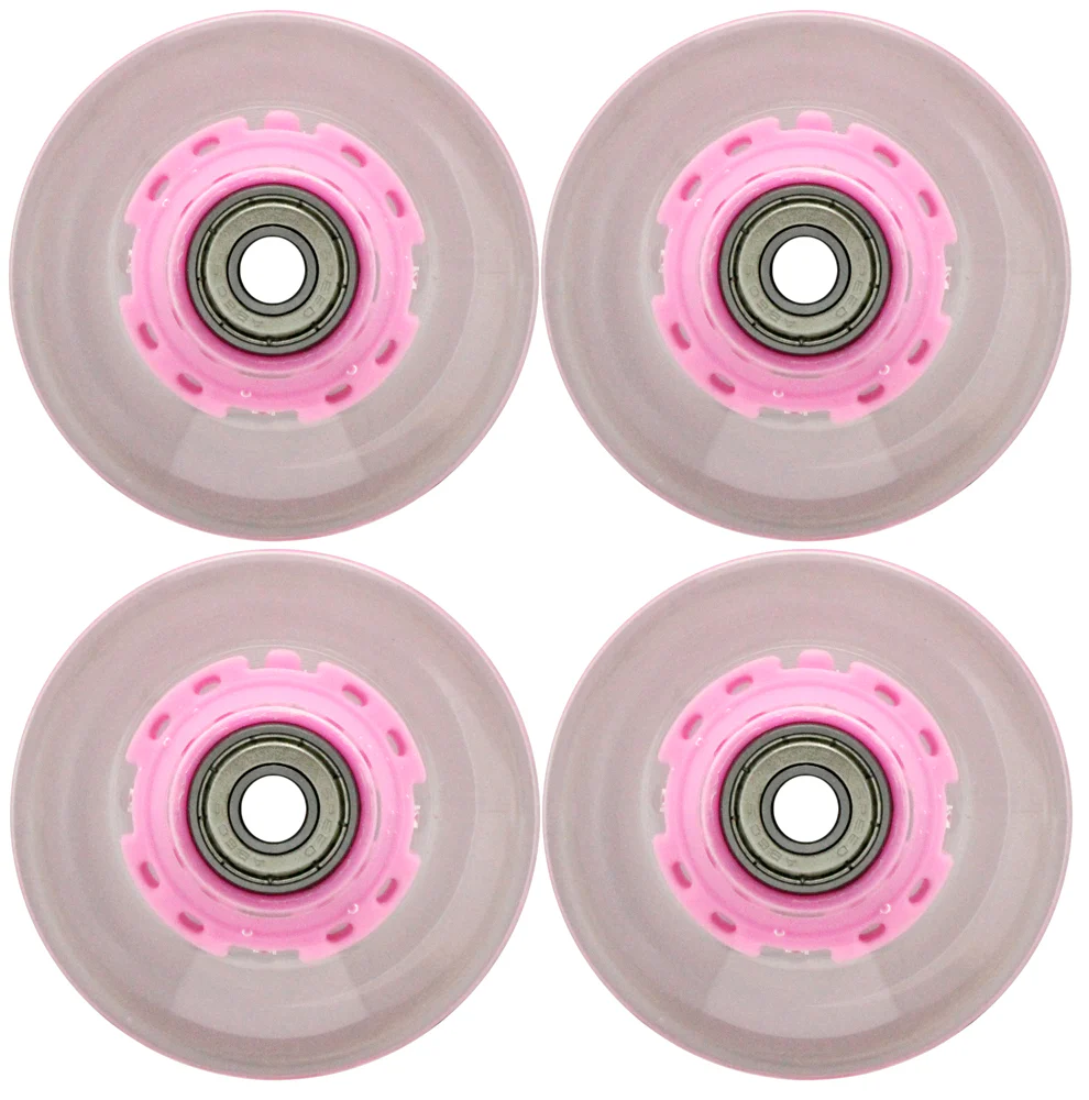 LED Wheels YELLOW 65mm - Image 2