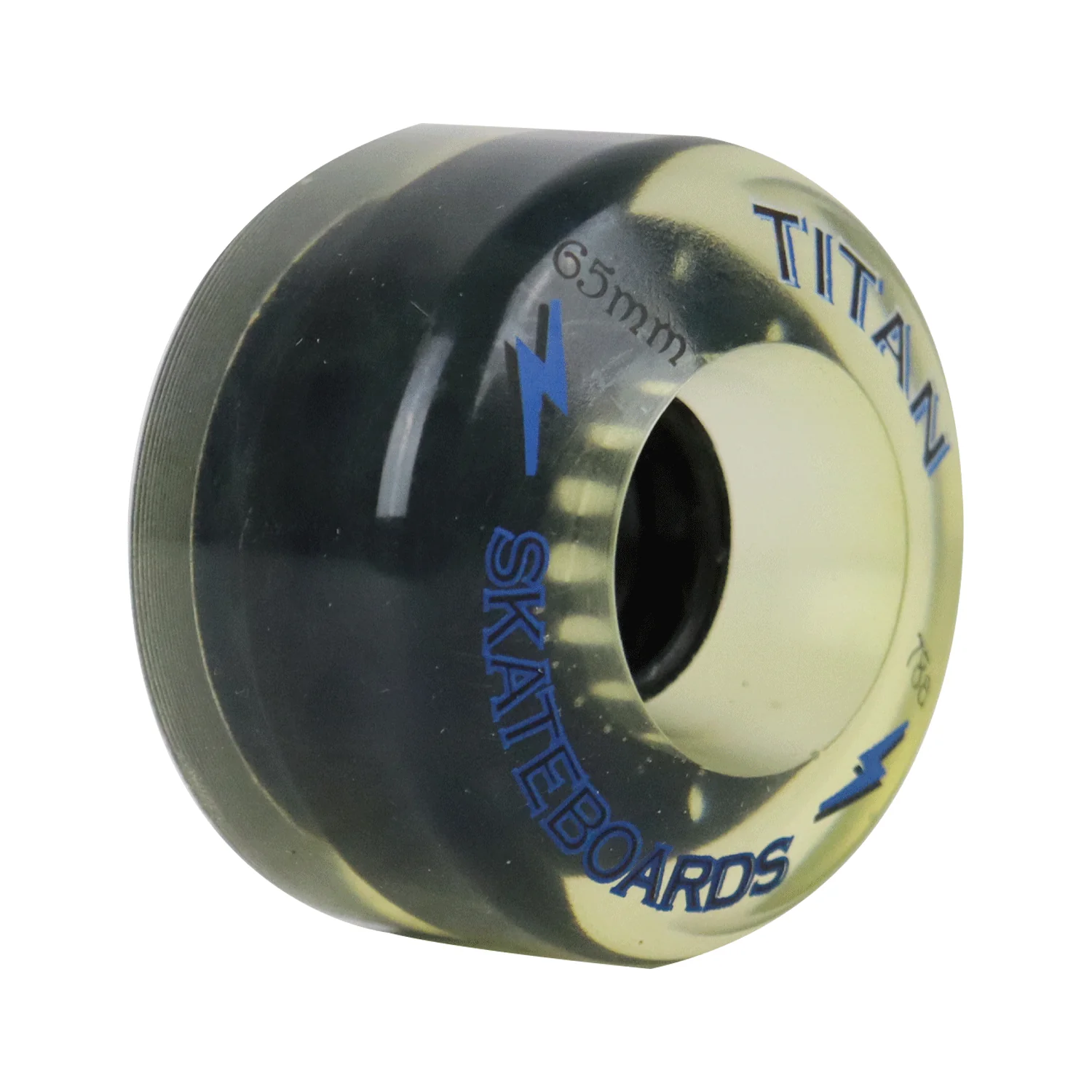 Longboard Wheels 65mm 78A White Rearset "Titan Skateboards" Graphic - Image 5