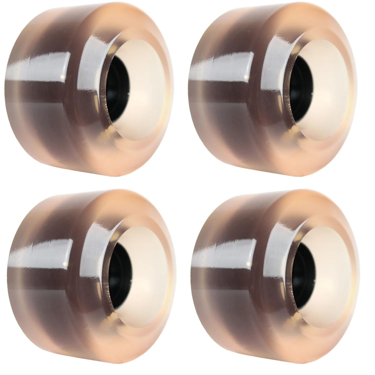 Longboard Wheels 65mm Smooth Clear Pink USA Made 80A