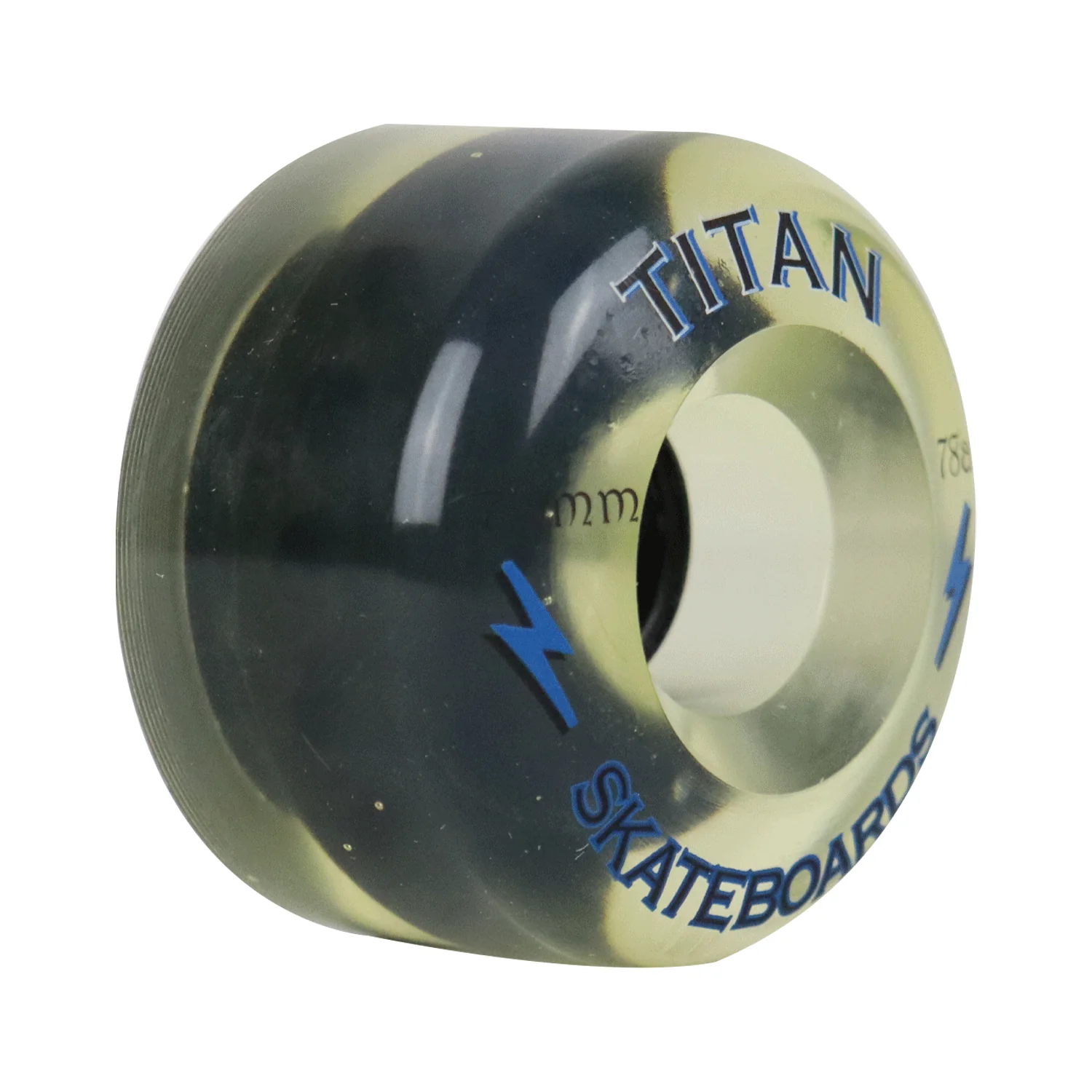 Longboard Wheels 70mm 78A White Rearset "Titan Skateboards" Graphic - Image 5