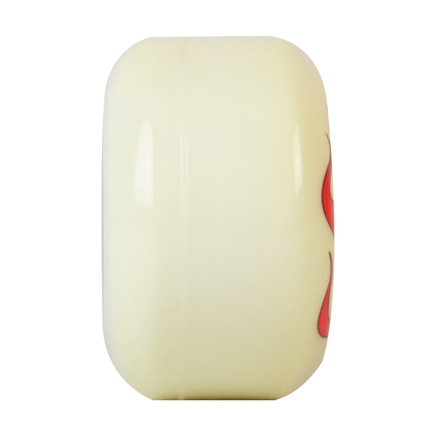 Longboard Wheels 76mm 82A White Rearset with Plastic Core "Skatebrake" Graphic - Image 4