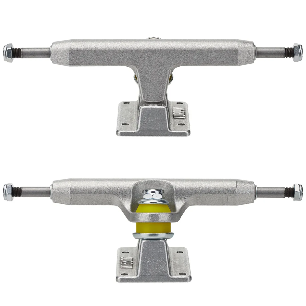 Lurpiv Skateboard Trucks Hollow Polished Silver 140 (8.1") Set of 2
