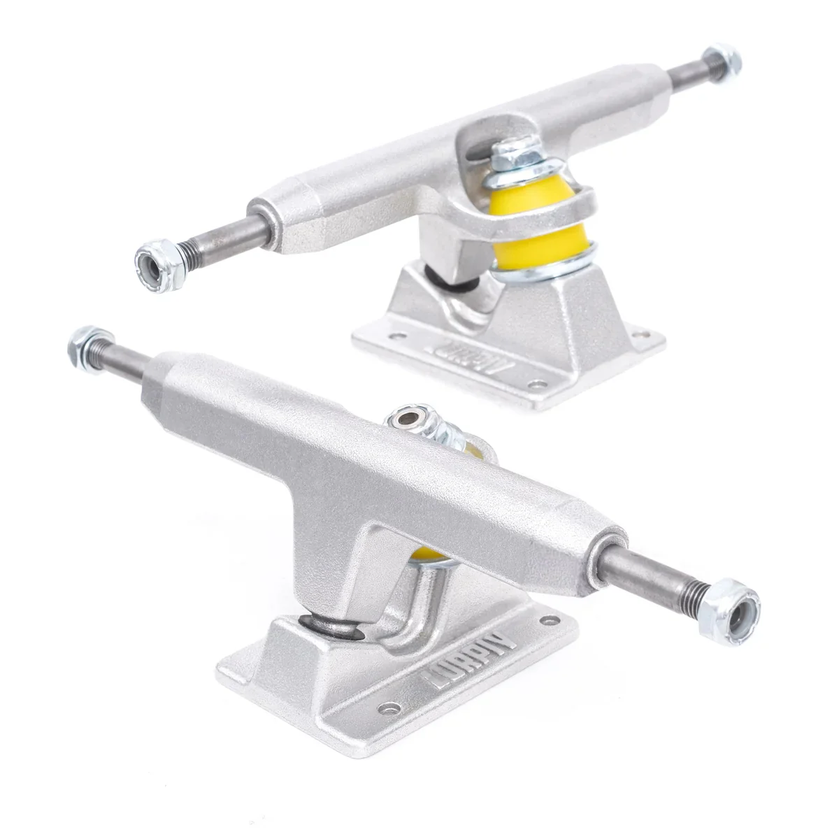 Lurpiv Skateboard Trucks Hollow Polished Silver 160 (8.9") Set of 2 - Image 7