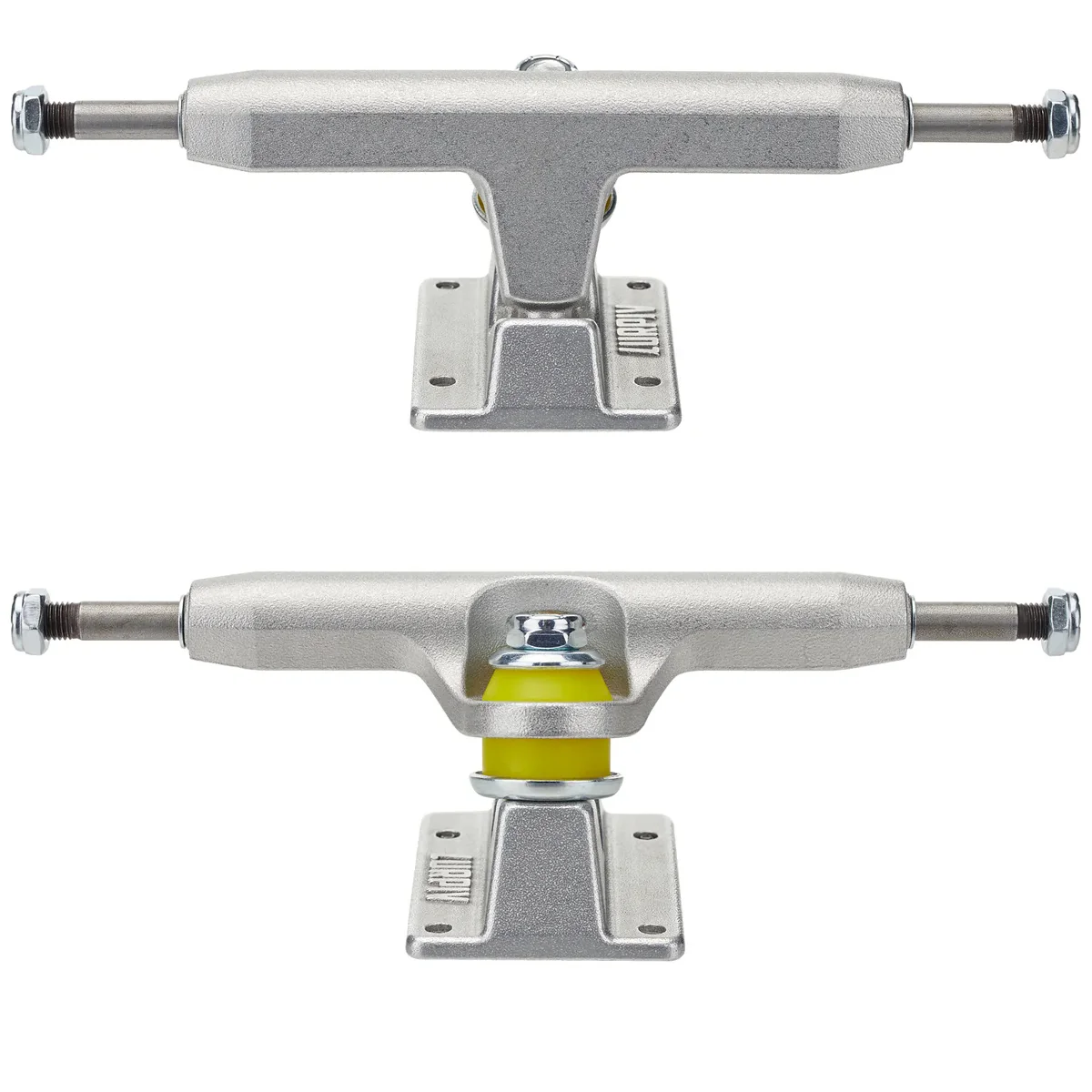 Lurpiv Skateboard Trucks Standard Polished Silver 150 (8.5") Set of 2