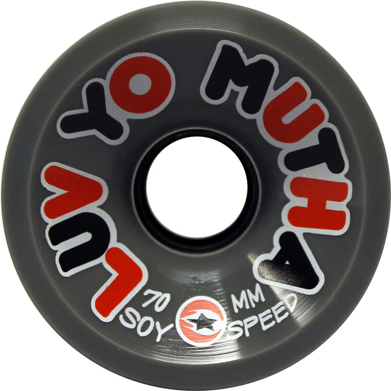 Luv Yo Mutha Wheels Soy Compound Gray 70mm - Image 3