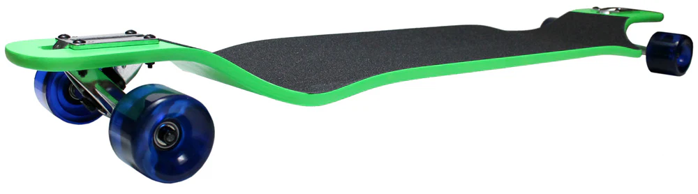 Moose 9.75" x 41.25" Double Drop Complete Neon Green 70mm Wheels - Image 4
