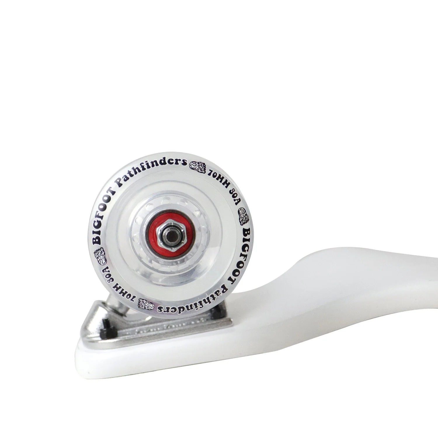 Moose Drop Down Longboard Complete (White) with Paris Trucks, Bigfoot Wheels - Image 5