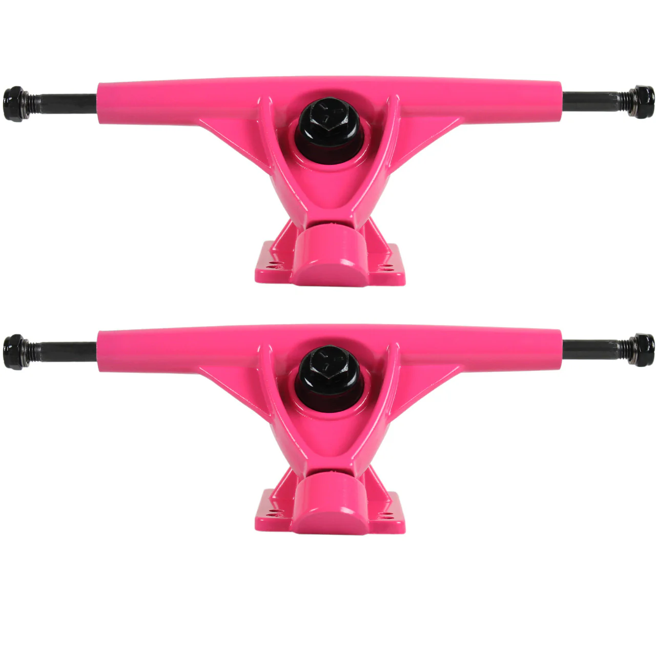Moose Longboard Complete 8" x 40" Drop Down Neon Pink - Image 2