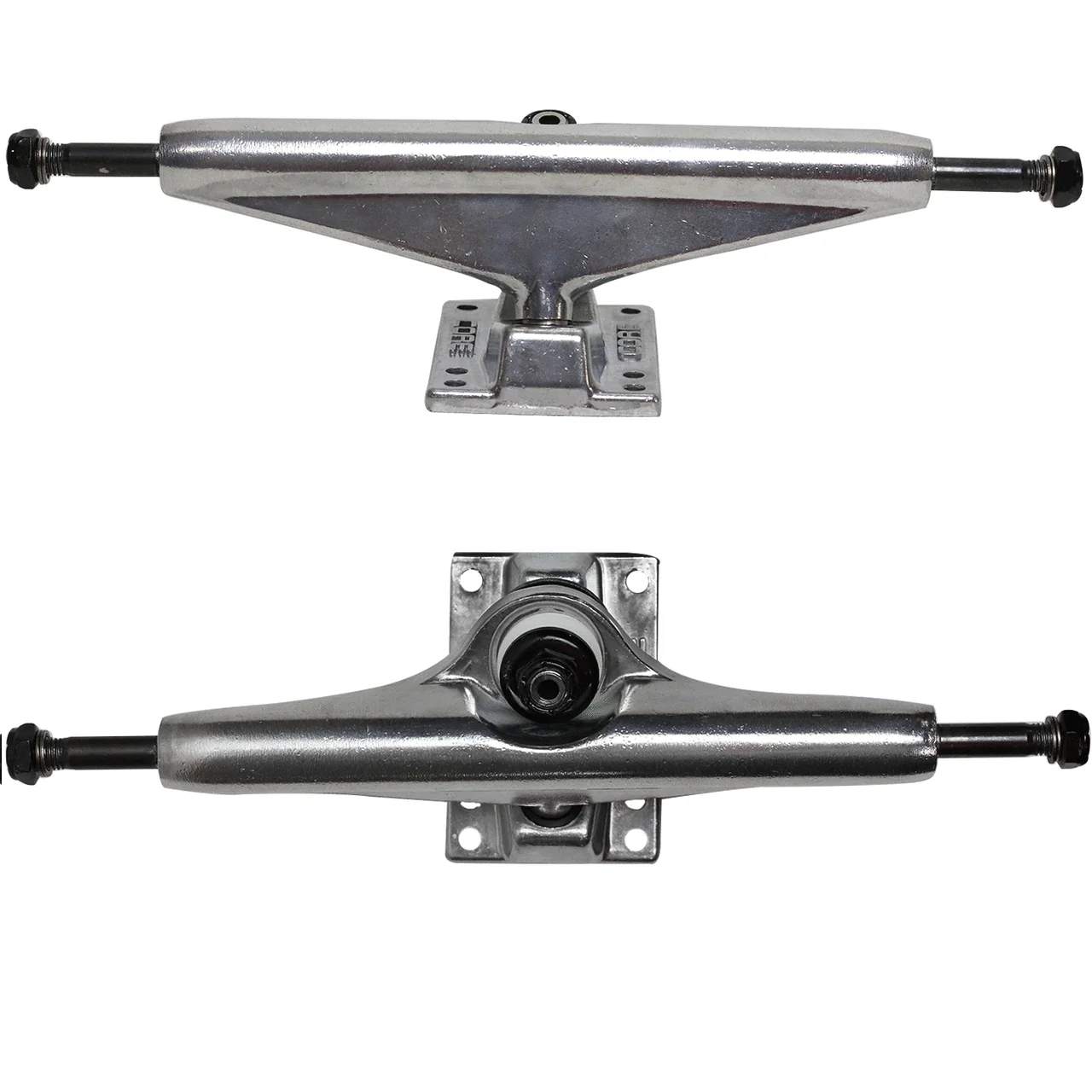 Moose Old School 30" Stained Black, Hollow Silver/Silver Trucks, 58mm White Wheels - Image 3