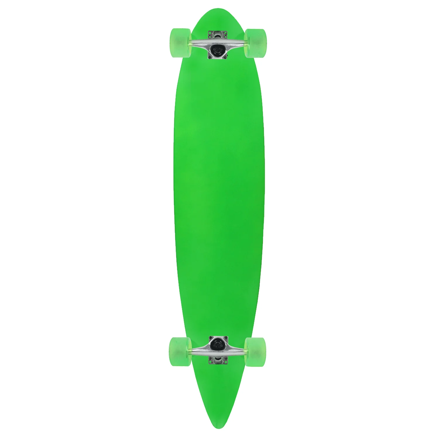 Moose Pintail 9" x 43" Longboard Neon Green Complete - Image 2
