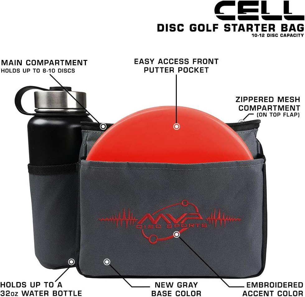 MVP Discs Disc Golf Shoulder Bag - Cell - Holds 10-12 Discs - Choose Color - Image 40