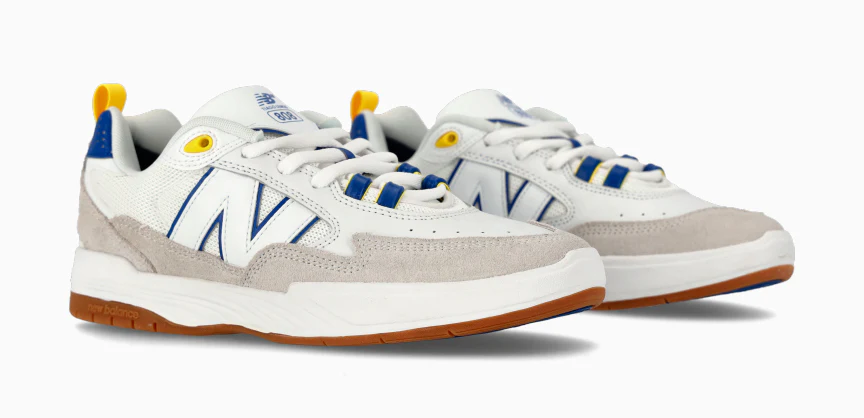 New Balance Numeric Skateboard Shoes 808 Tiago Lemos White/Royal - Image 2