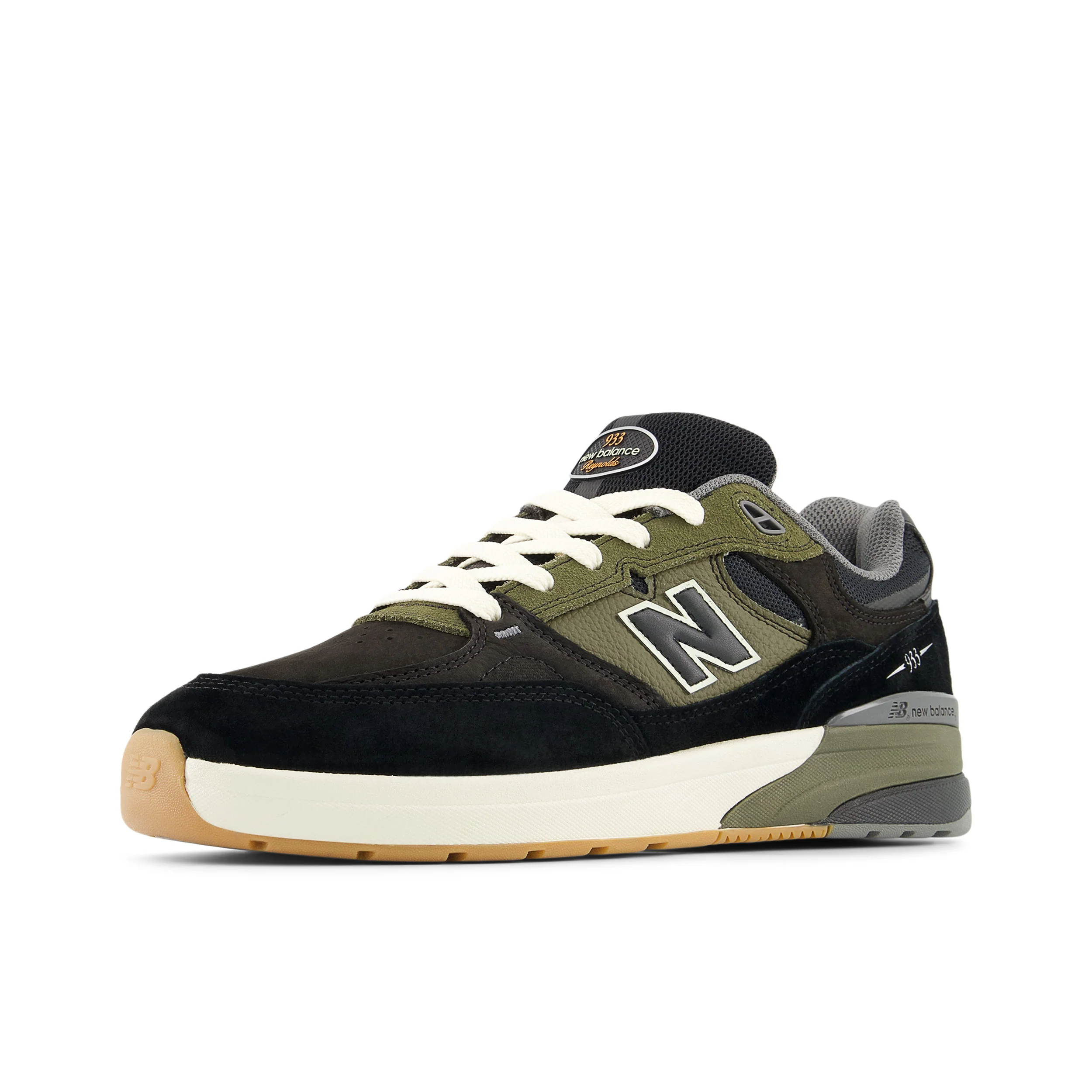 New Balance Numeric Skateboard Shoes Andrew Reynolds 933 Black/Green - Image 2