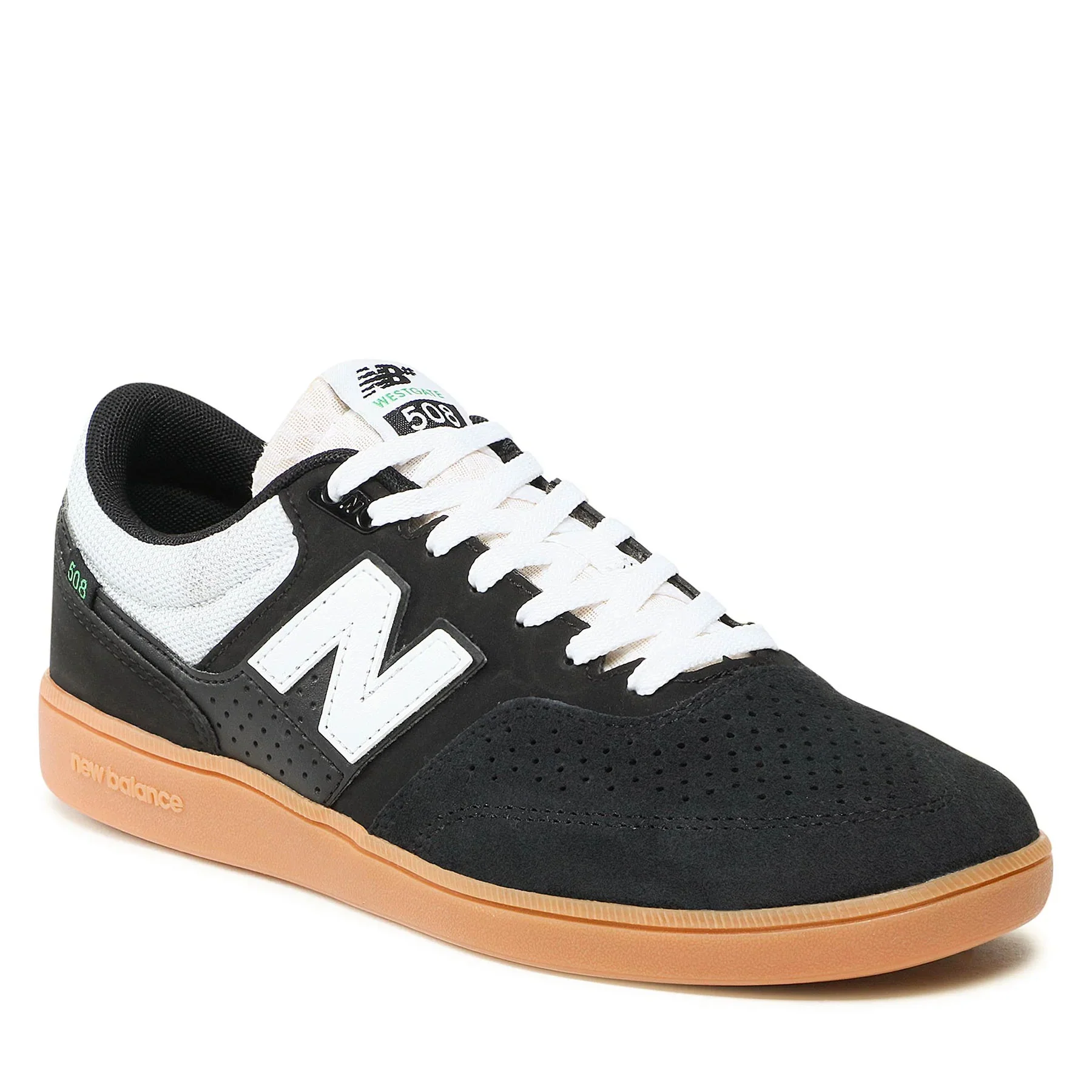 New Balance Numeric Skateboard Shoes Brandon Westgate 508 Black/White/Gum - Image 2