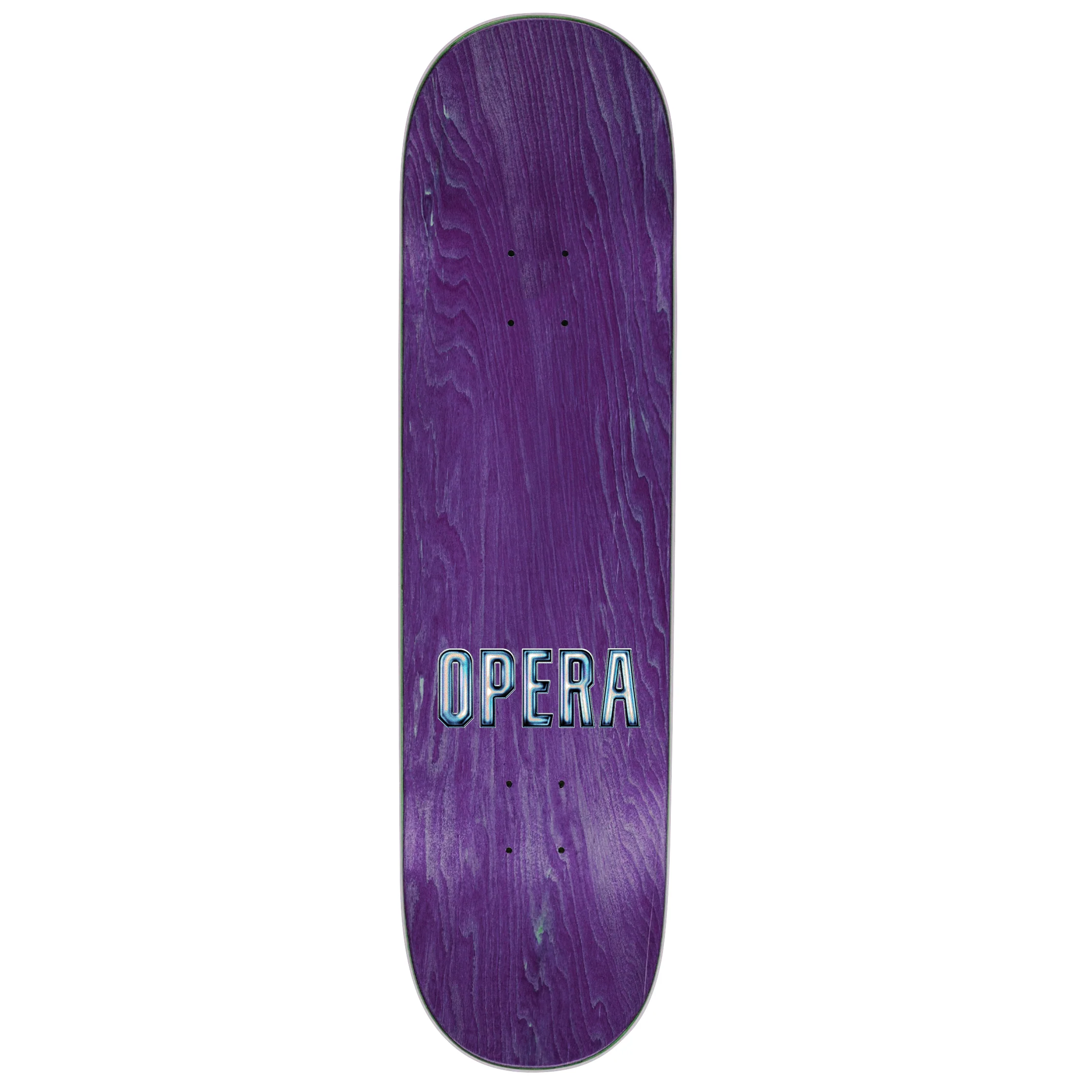 Opera Skateboard Complete Trey Wood Lightning Silver Foil 8.75" x 31.95" - Image 2