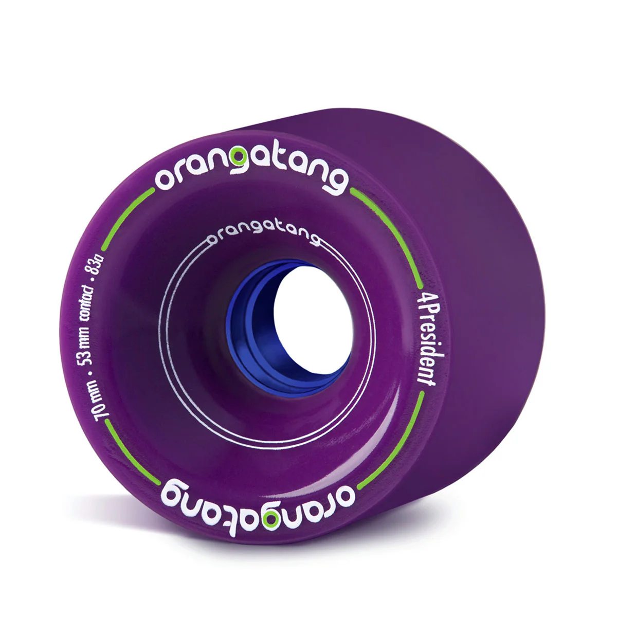 Orangatang Longboard Wheels 4President Purple 70mm 83A