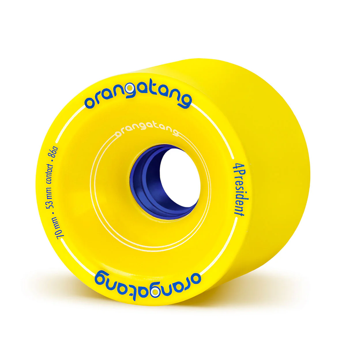 Orangatang Longboard Wheels 4President Yellow 70mm 86A