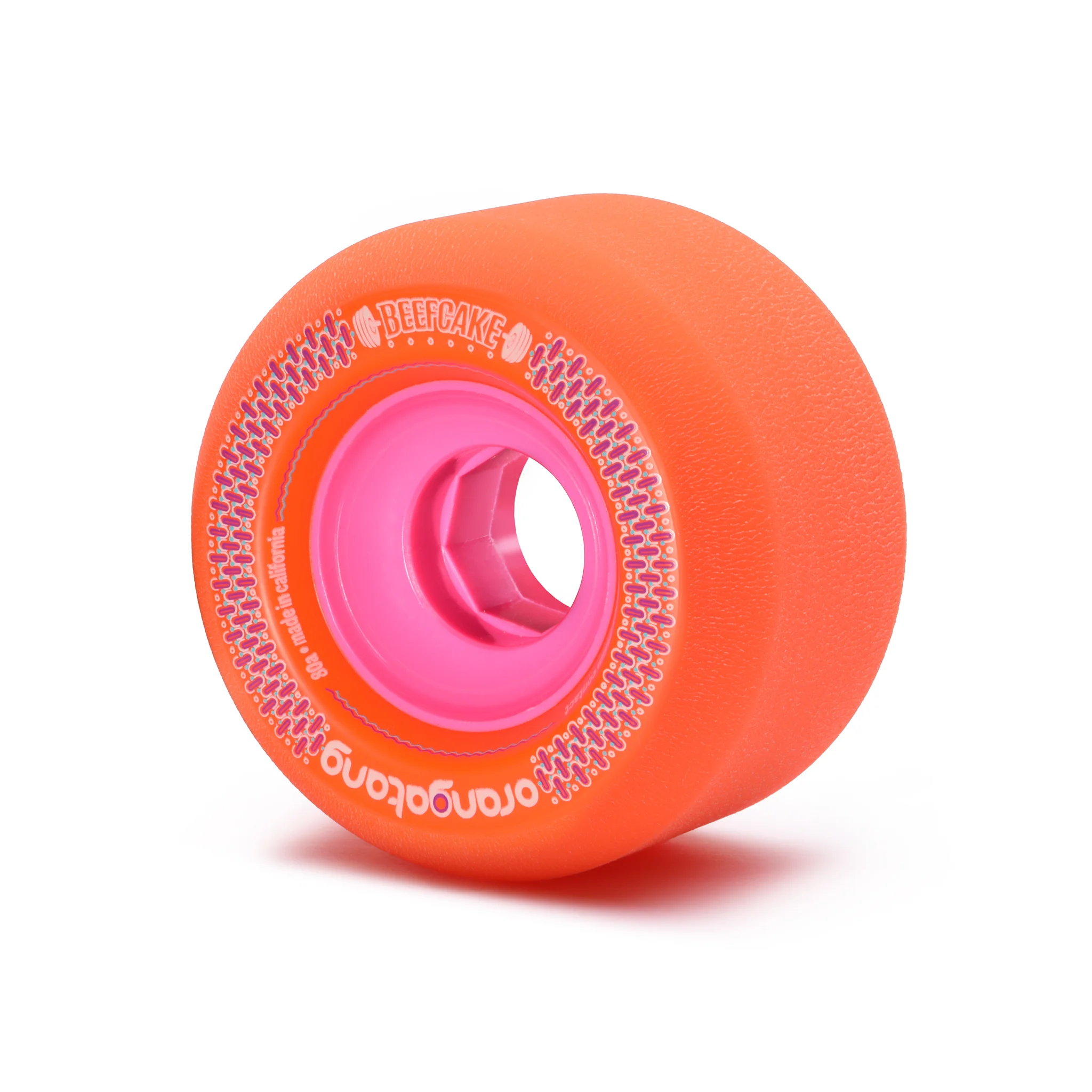 Orangatang Longboard Wheels Beefcake Orange 73mm 80A
