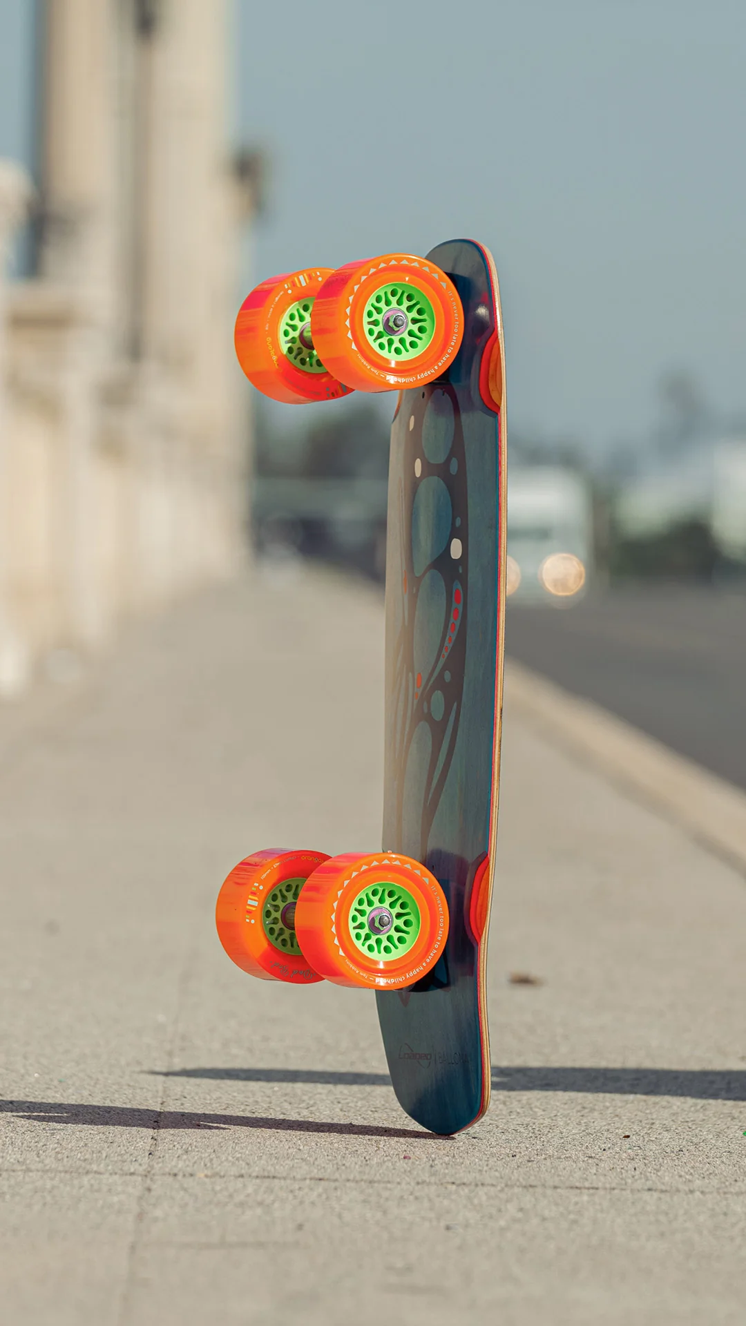 Orangatang Longboard Wheels Dad Bod Orange 105mm 80A with Loaded Jehu V2 Bearings - Image 5