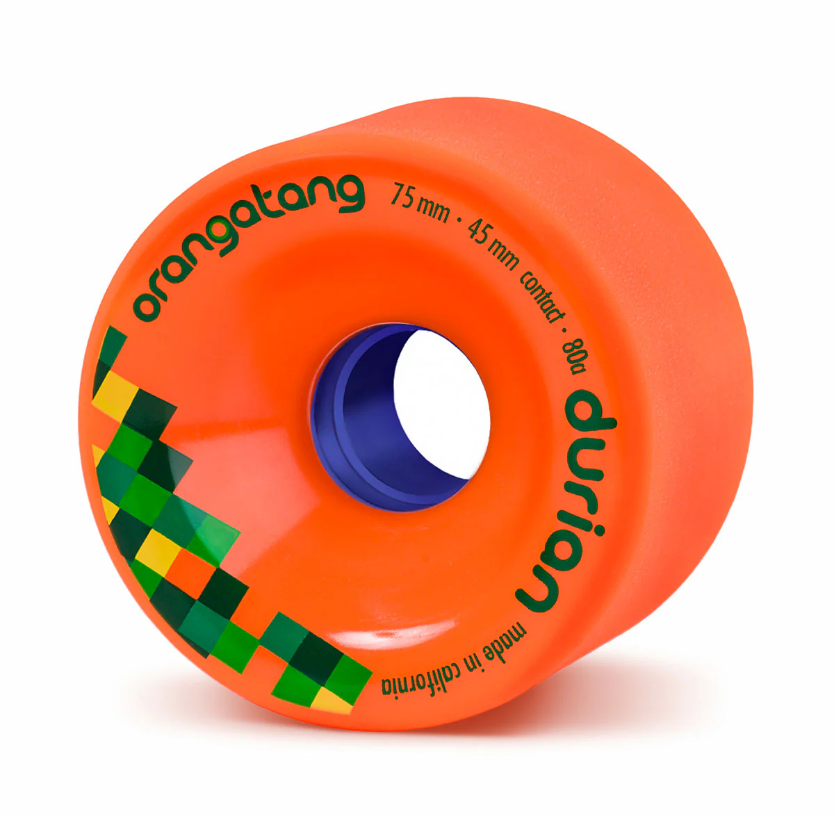 Orangatang Longboard Wheels Durian Orange 75mm 80A