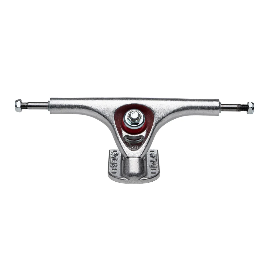 Paris Longboard Trucks, Wheels, Hardware, and Abec 7 Bearings Kit - V2 180 Raw + Bigfoot 76mm 80A Red - Image 3