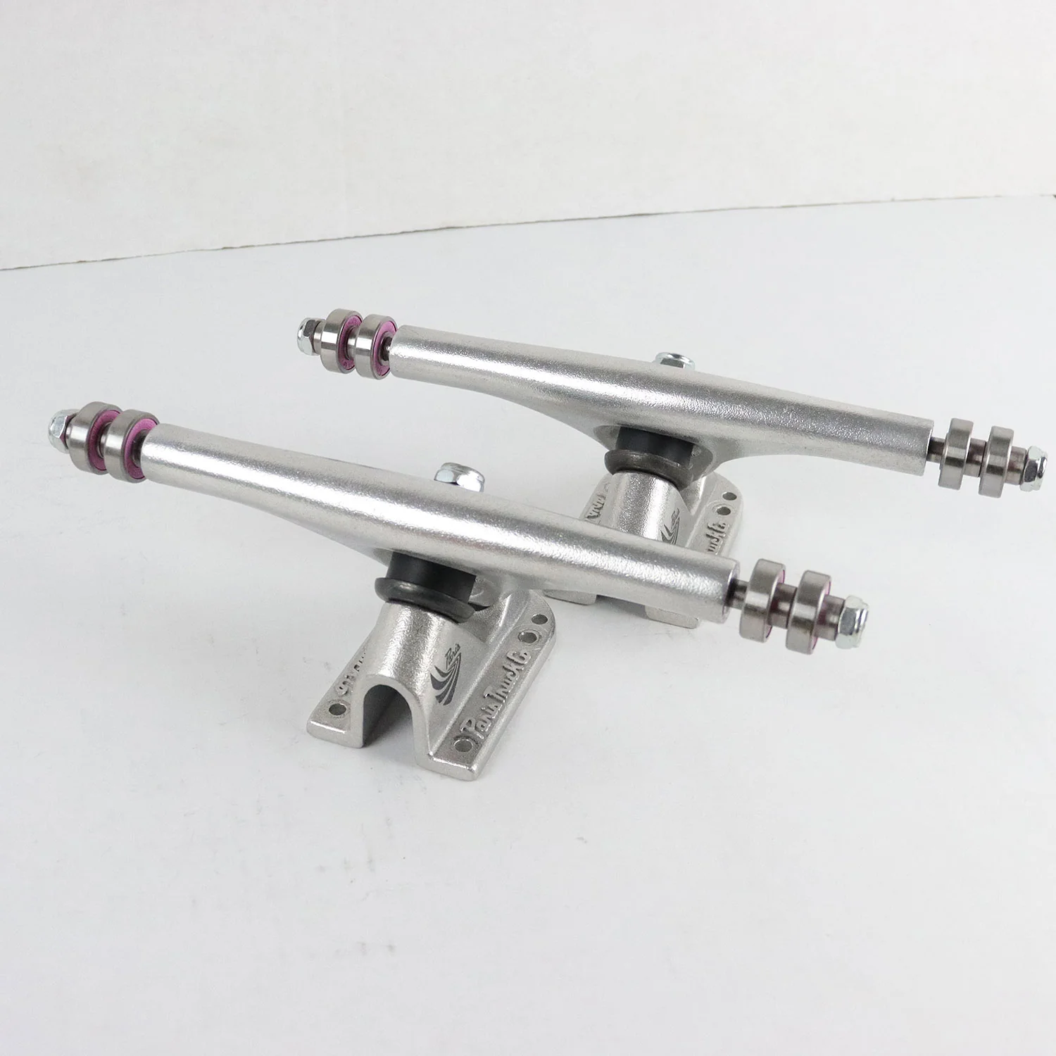 Paris Longboard trucks with Loaded Bearings - Previously Mounted but not used - Image 2