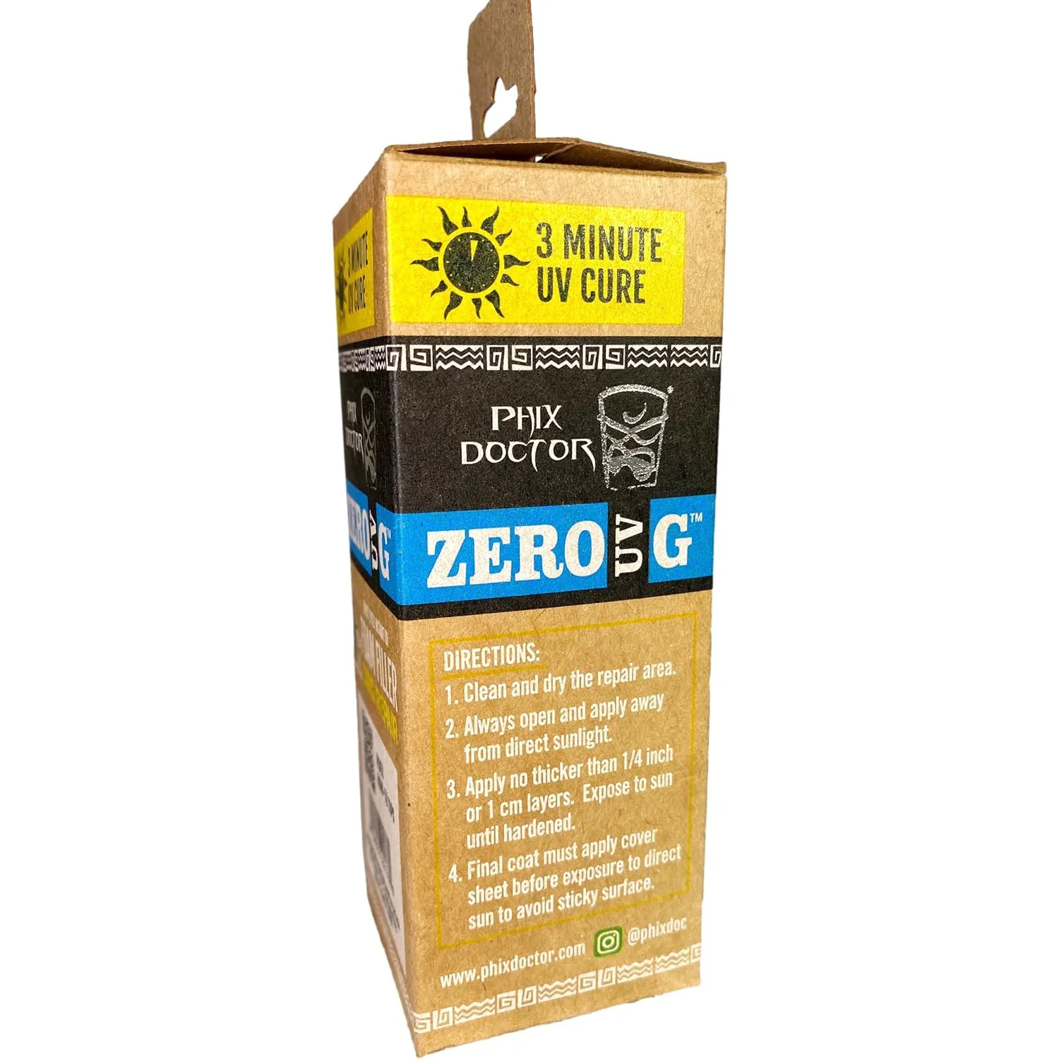 Phix Doctor Surfboard Repair Kit Zero G UV Foam Filler 2.25oz - Image 4