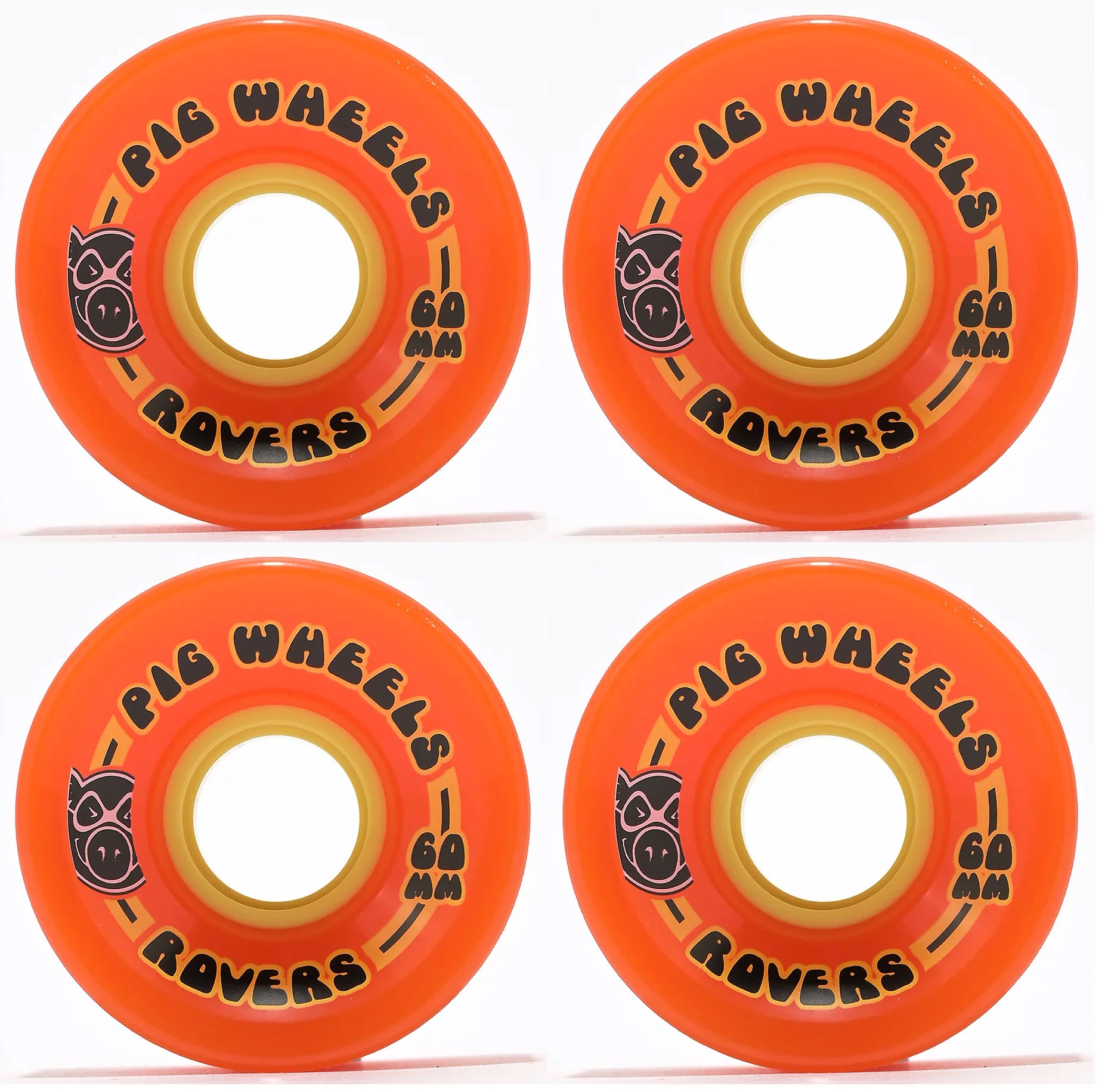 Pig Skateboard Wheels Rover 85A Orange 60mm